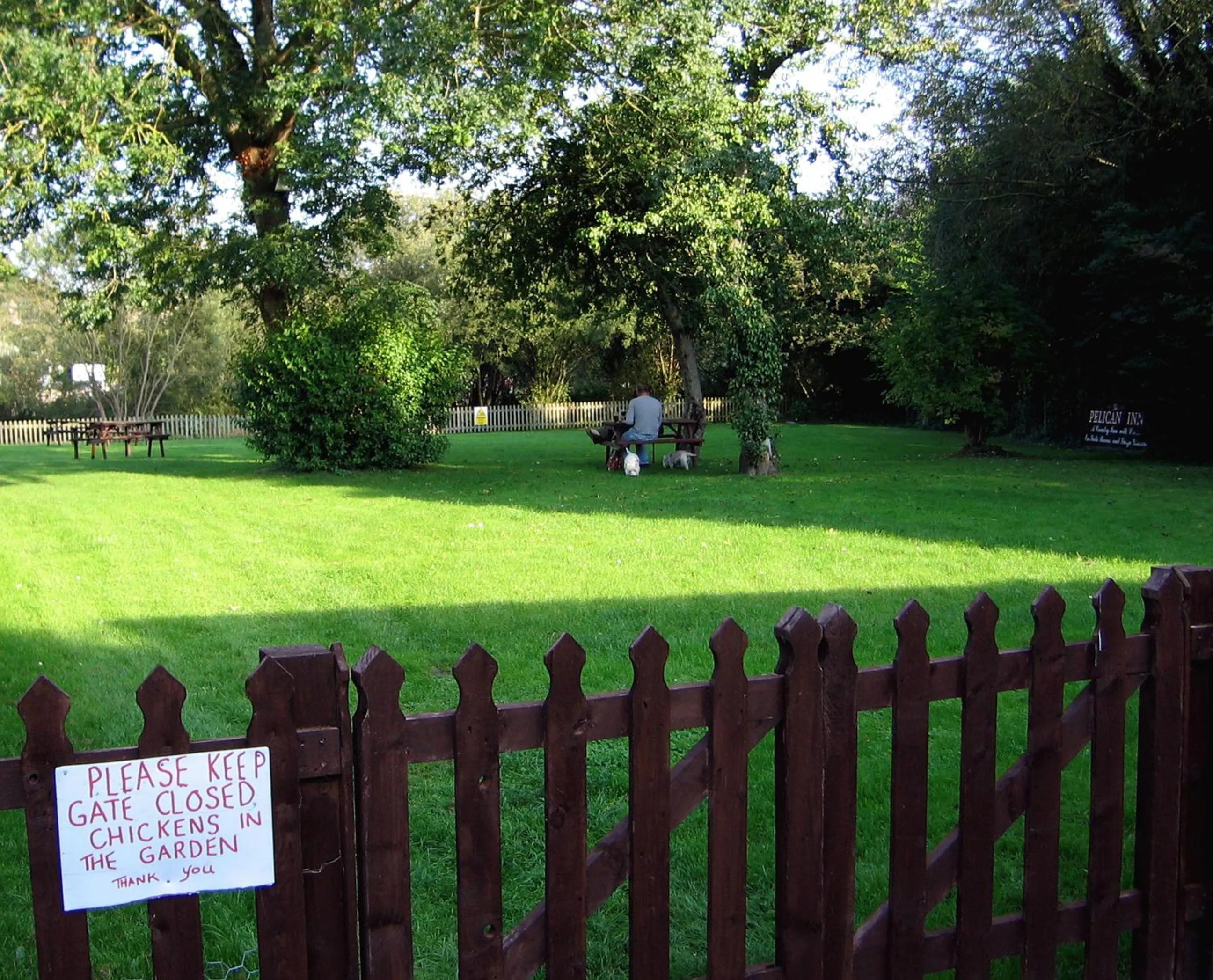 Garden in The Pelican Inn