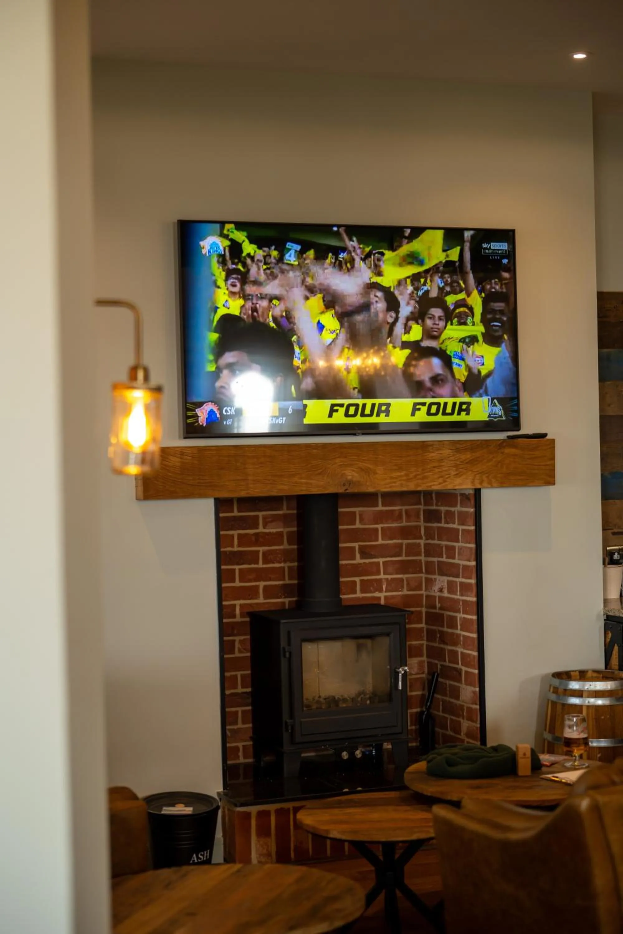 Communal lounge/ TV room in The Golden Lion Hotel