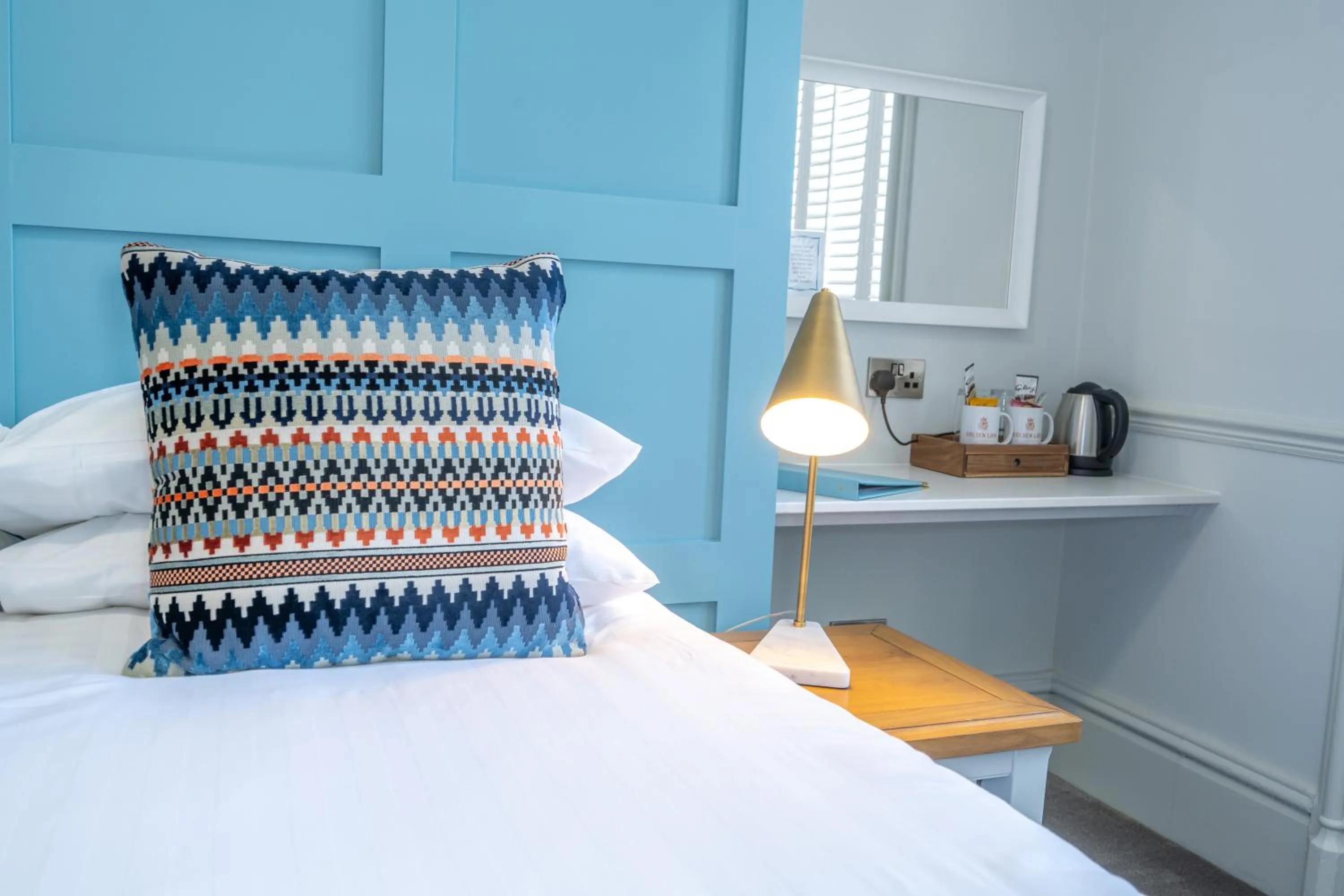 Bed in The Golden Lion Hotel