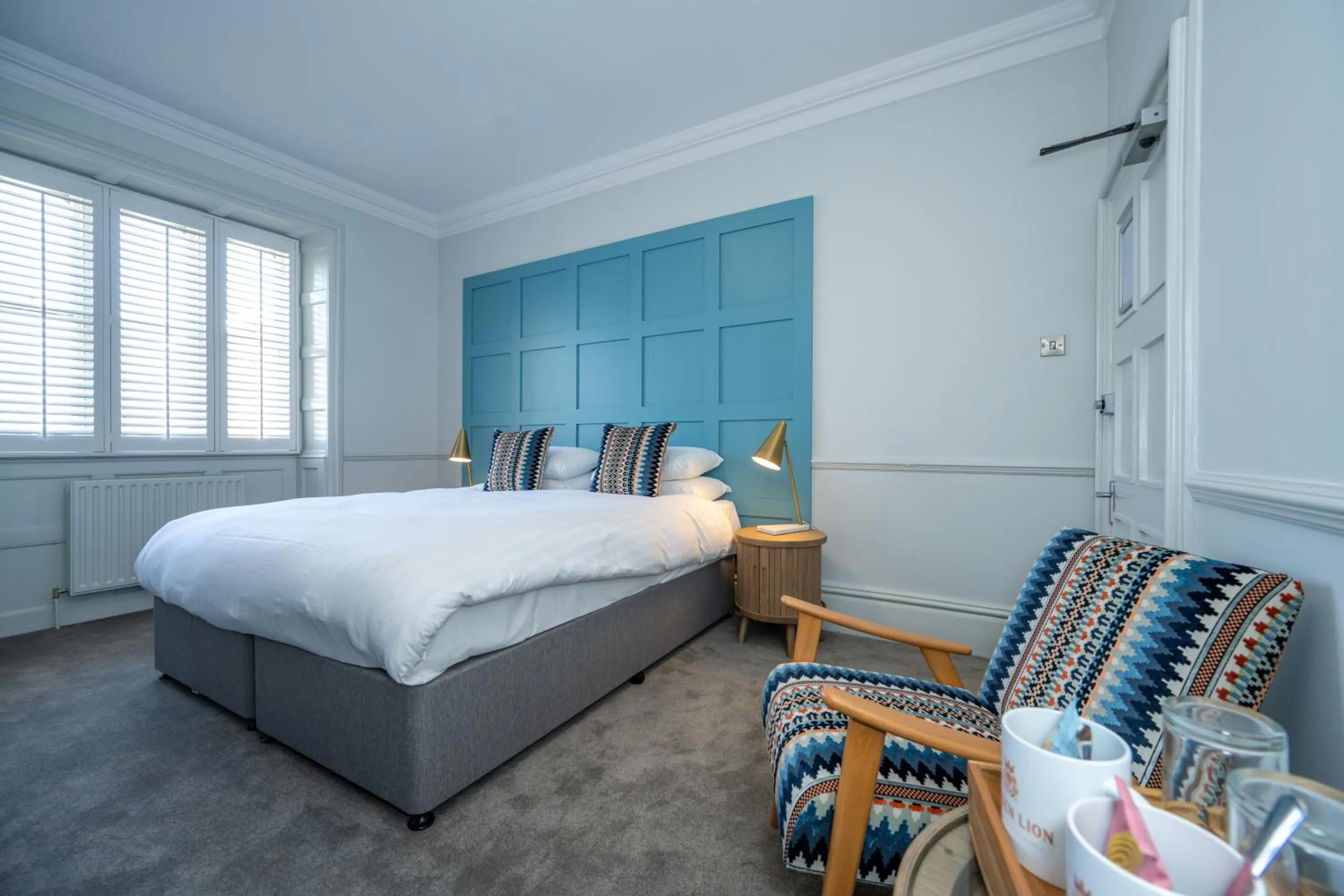 Bed in The Golden Lion Hotel