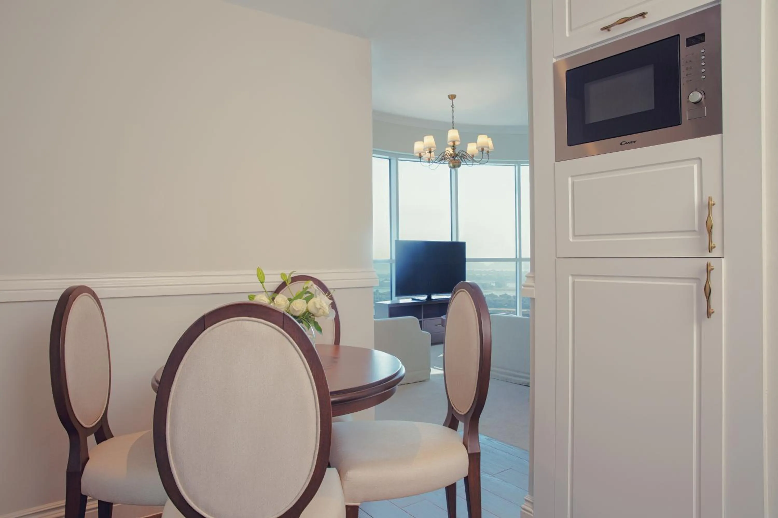 Living room in Dukes The Palm Dubai Hotel