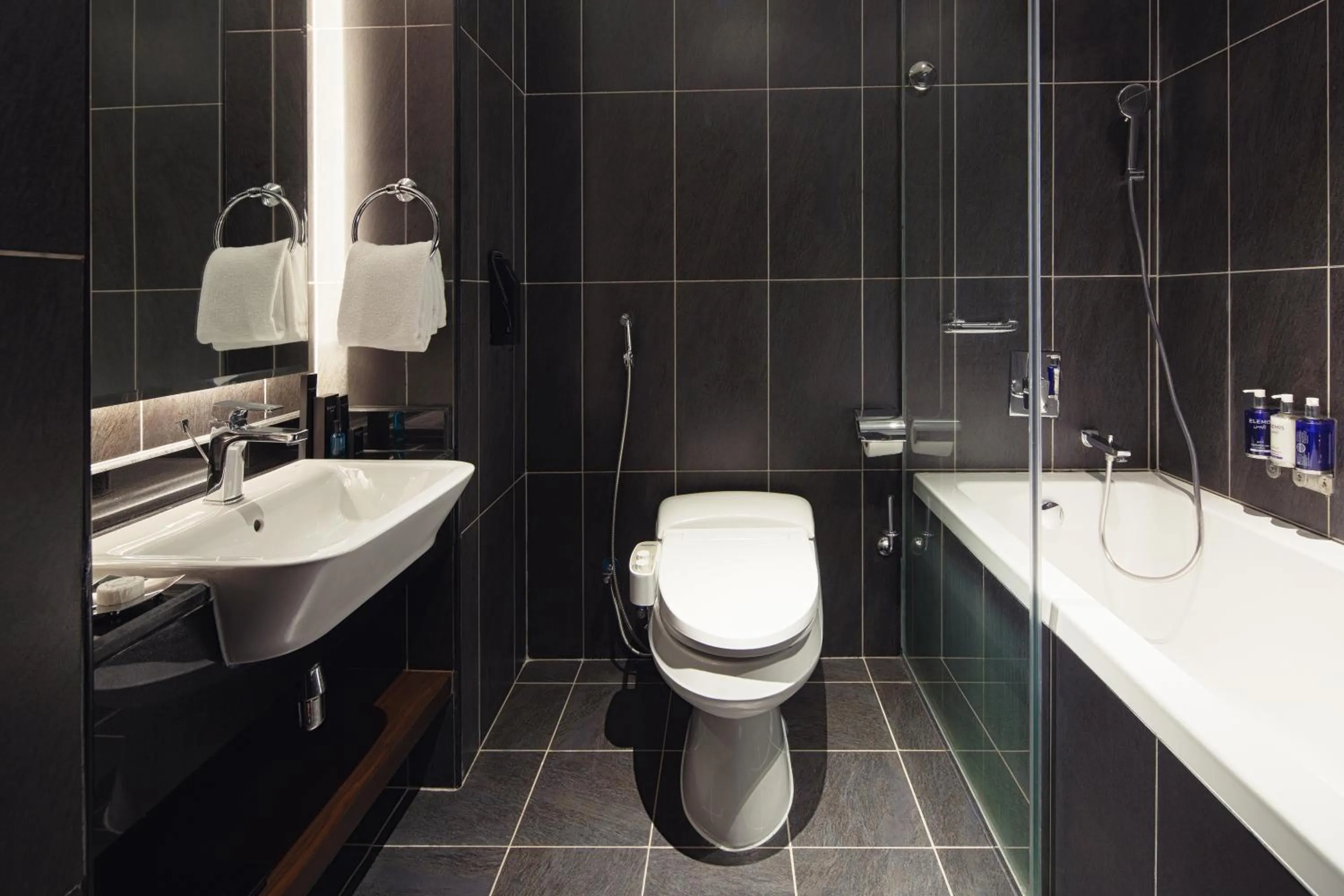 Bathroom in Dukes The Palm Dubai Hotel