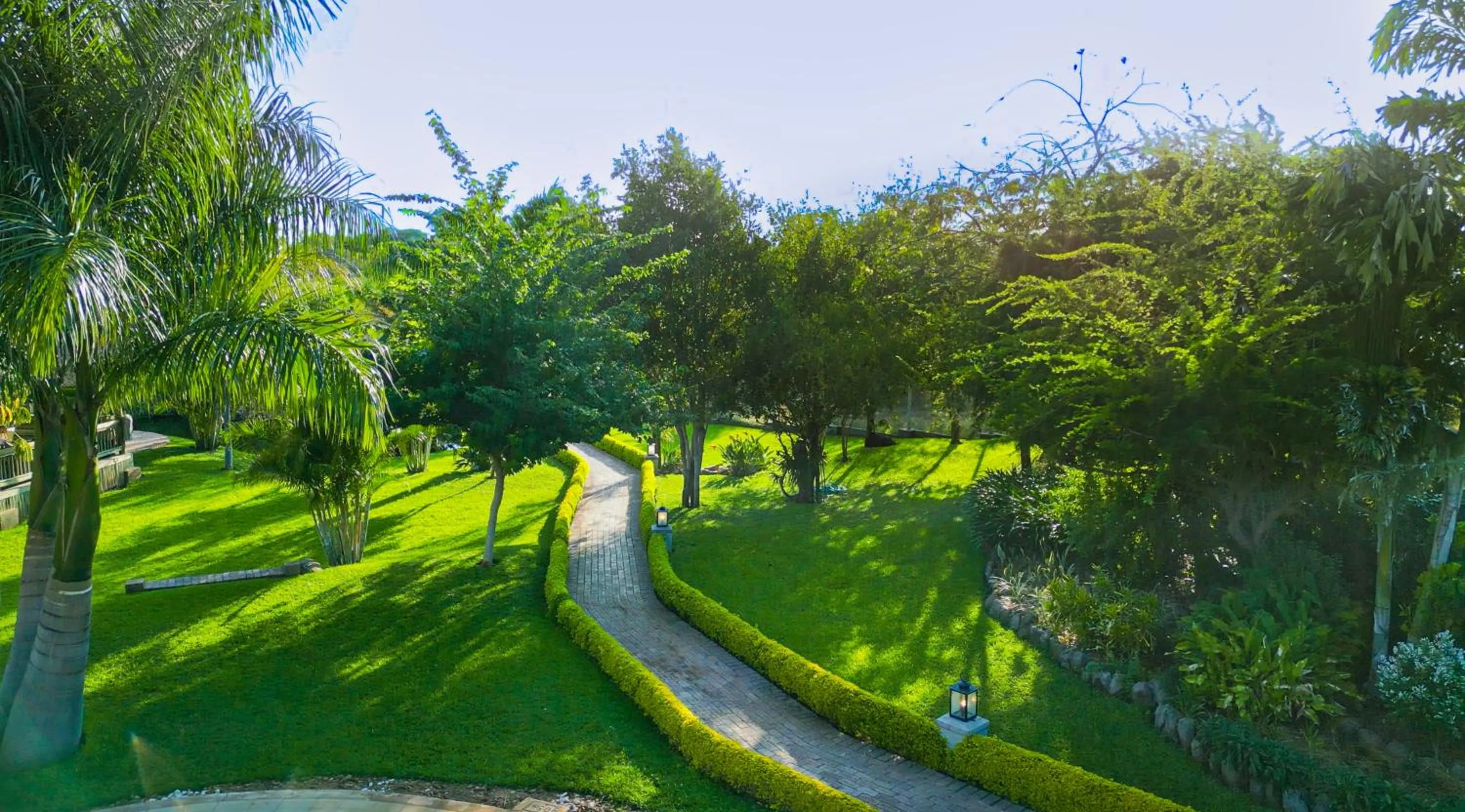 Garden in Shearwater's Explorers Village