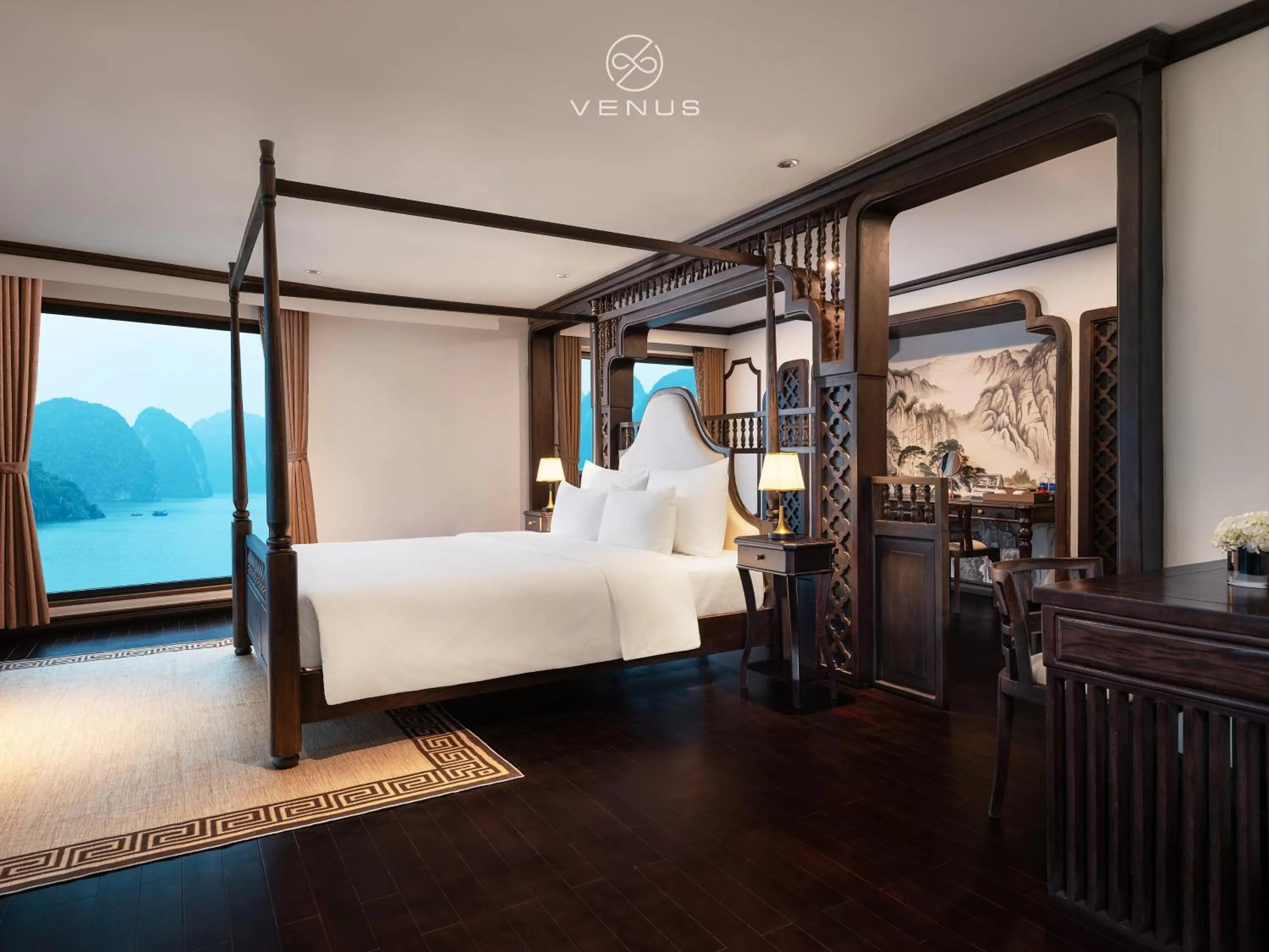 Bed in Era Cruise Halong Bay by Venus Group