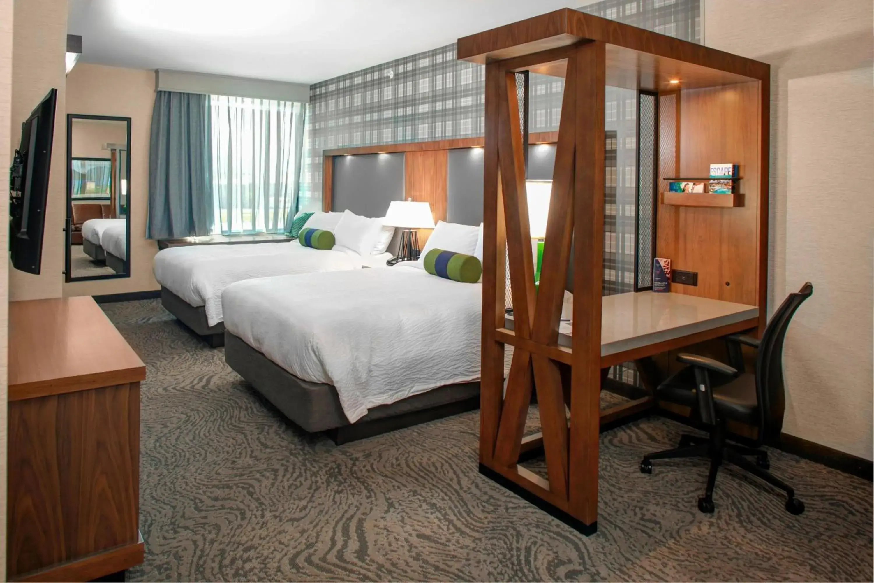 Studio with Two Queen Beds and Sofa Bed - Hearing Accessible in SpringHill Suites by Marriott Bozeman Studio with Two Queen Beds and Sofa Bed - Hearing Accessible in SpringHill Suites by Marriott Bozeman