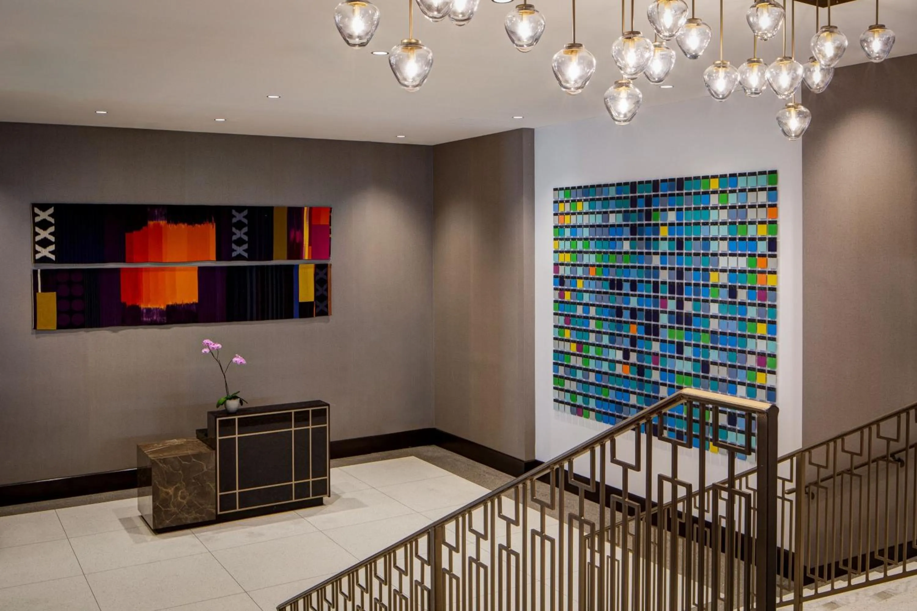 Lobby or reception in Omaha Marriott Downtown at the Capitol District