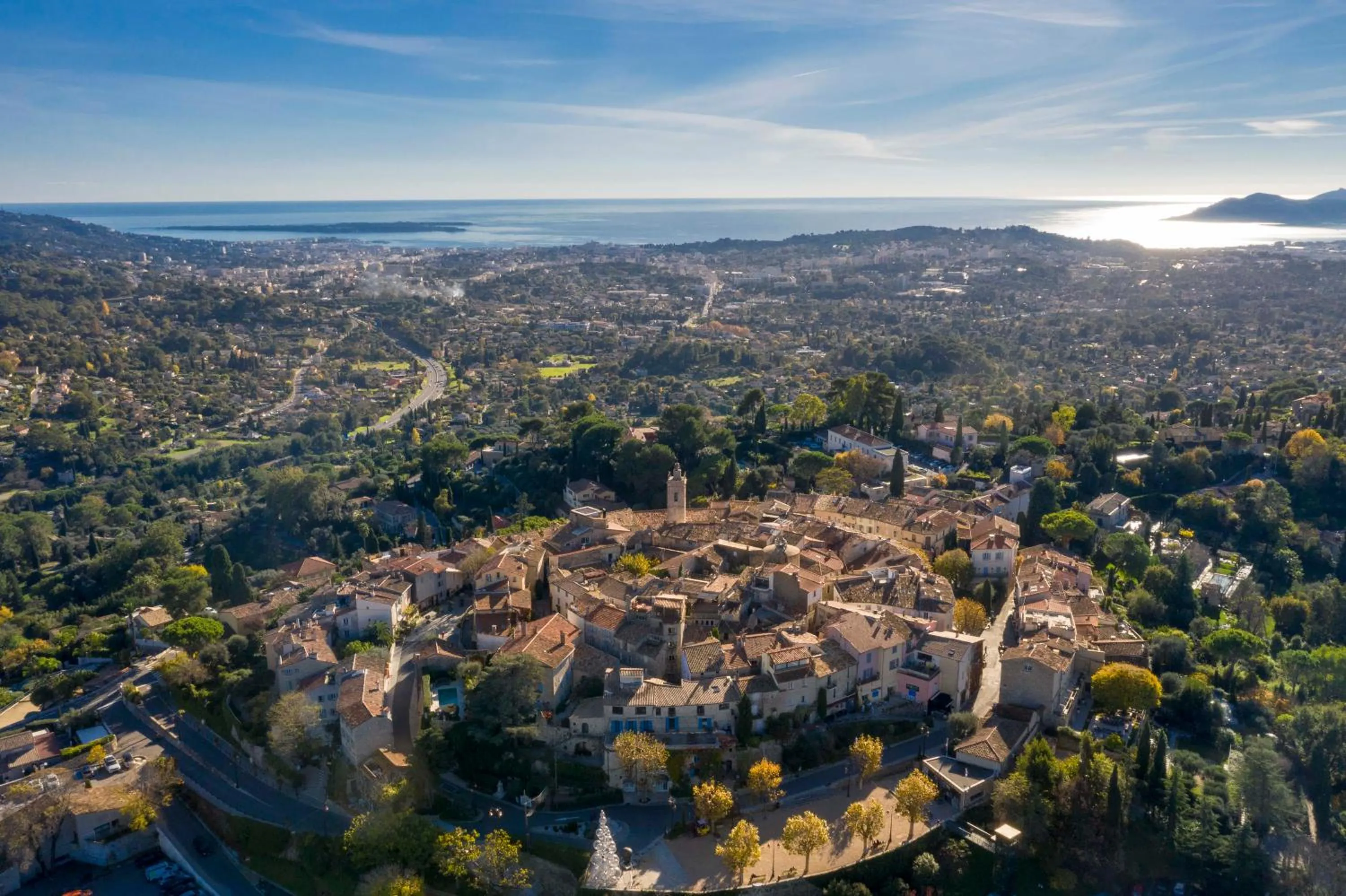 Bird's eye view in Mougins Luxury Retreats