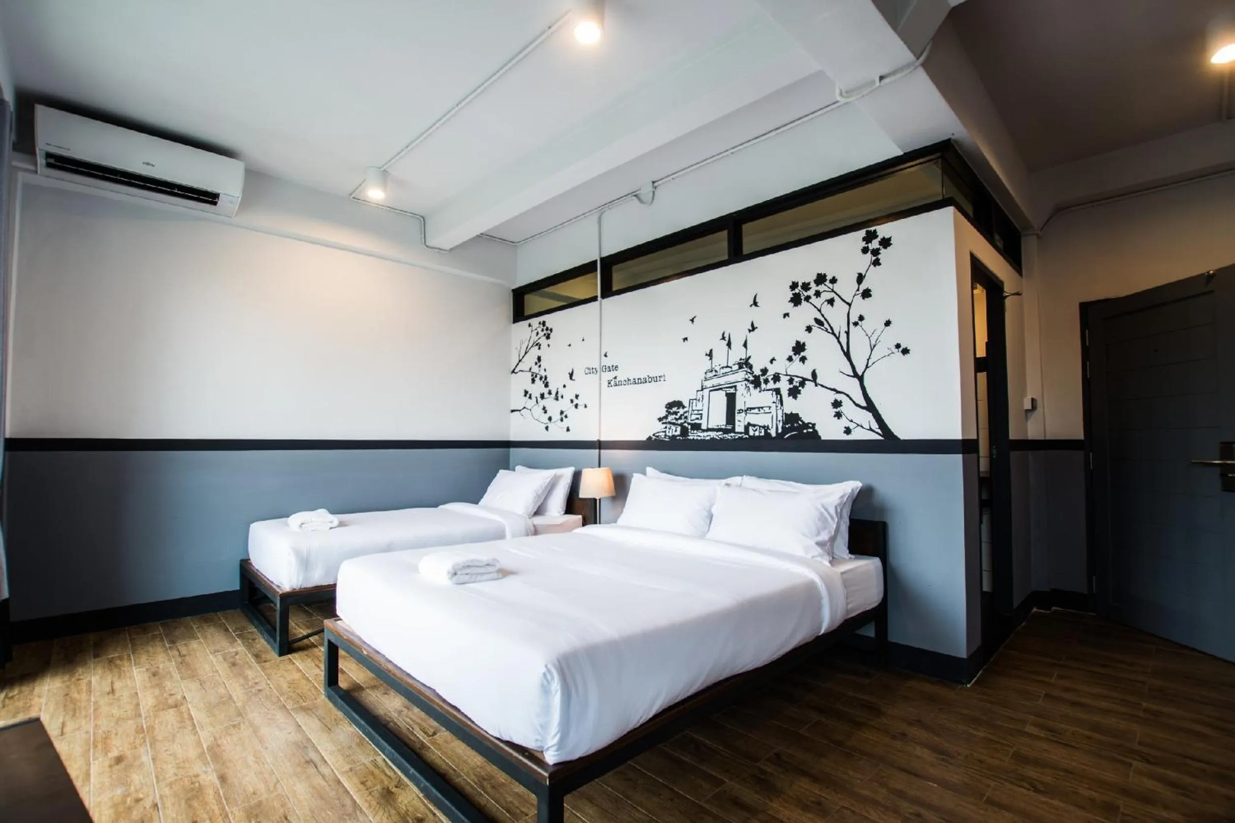 Photo of the whole room, Bed in BY Hotel Kanchanaburi