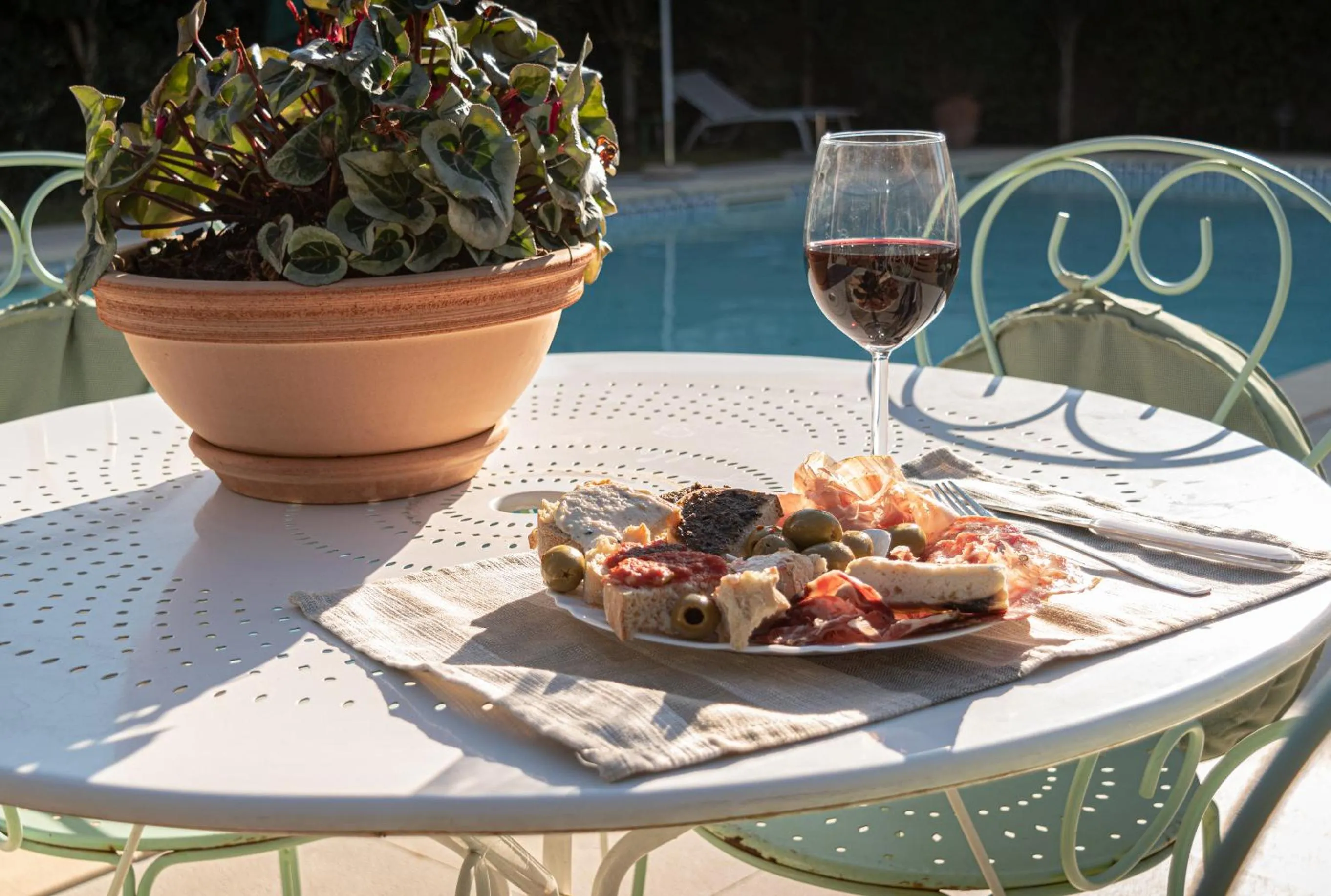 Food and drinks in Il Giardino degli Angeli