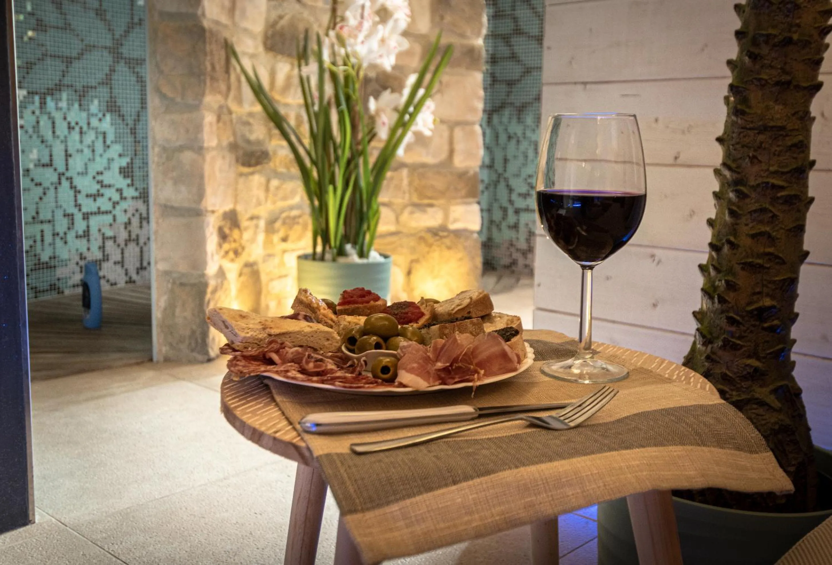 Food and drinks in Il Giardino degli Angeli