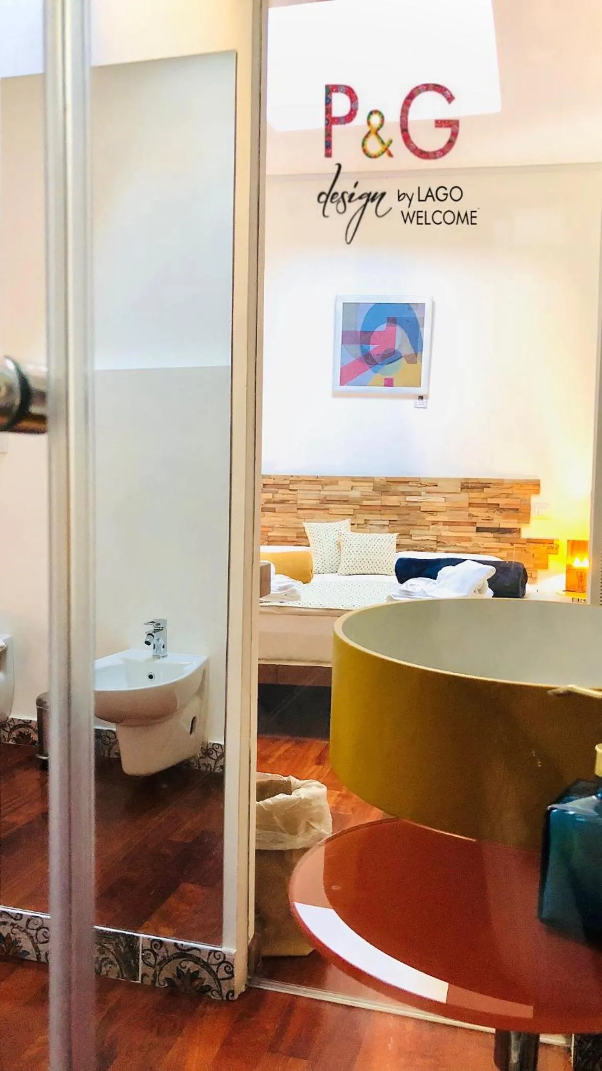 Bathroom in P&G design by Lago Welcome Enna