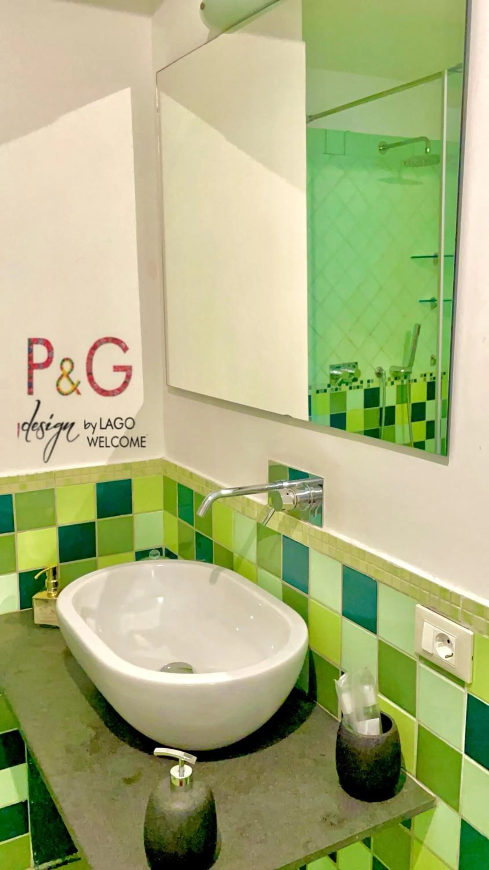 Bathroom in P&G design by Lago Welcome Enna