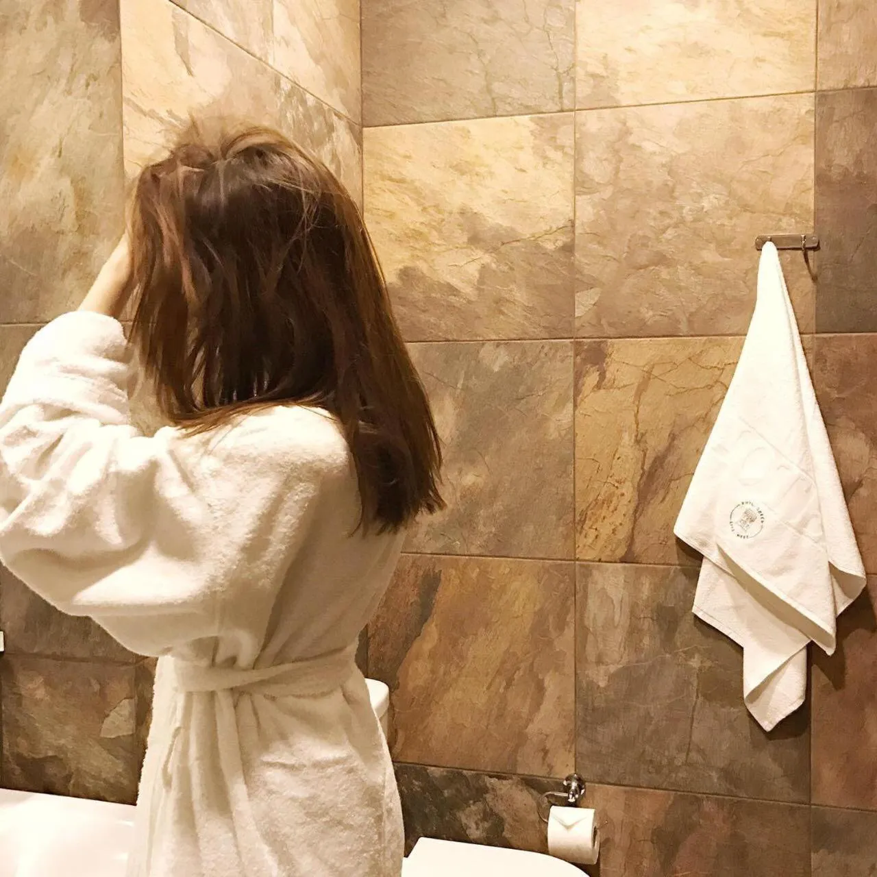 Bathroom in Live.Here.Hotel