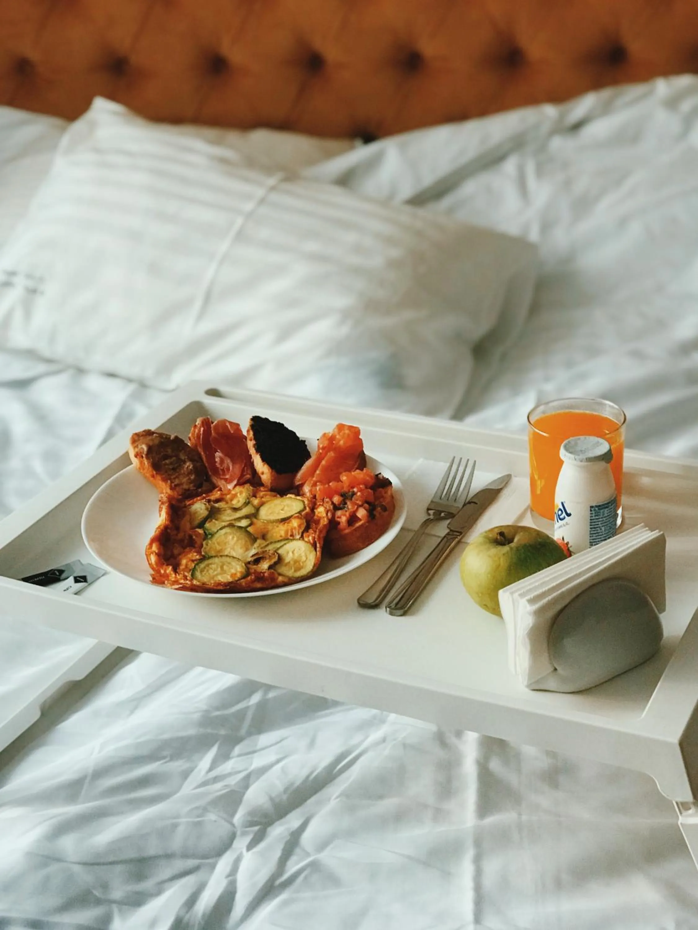 Food and drinks, Bed in Live.Here.Hotel