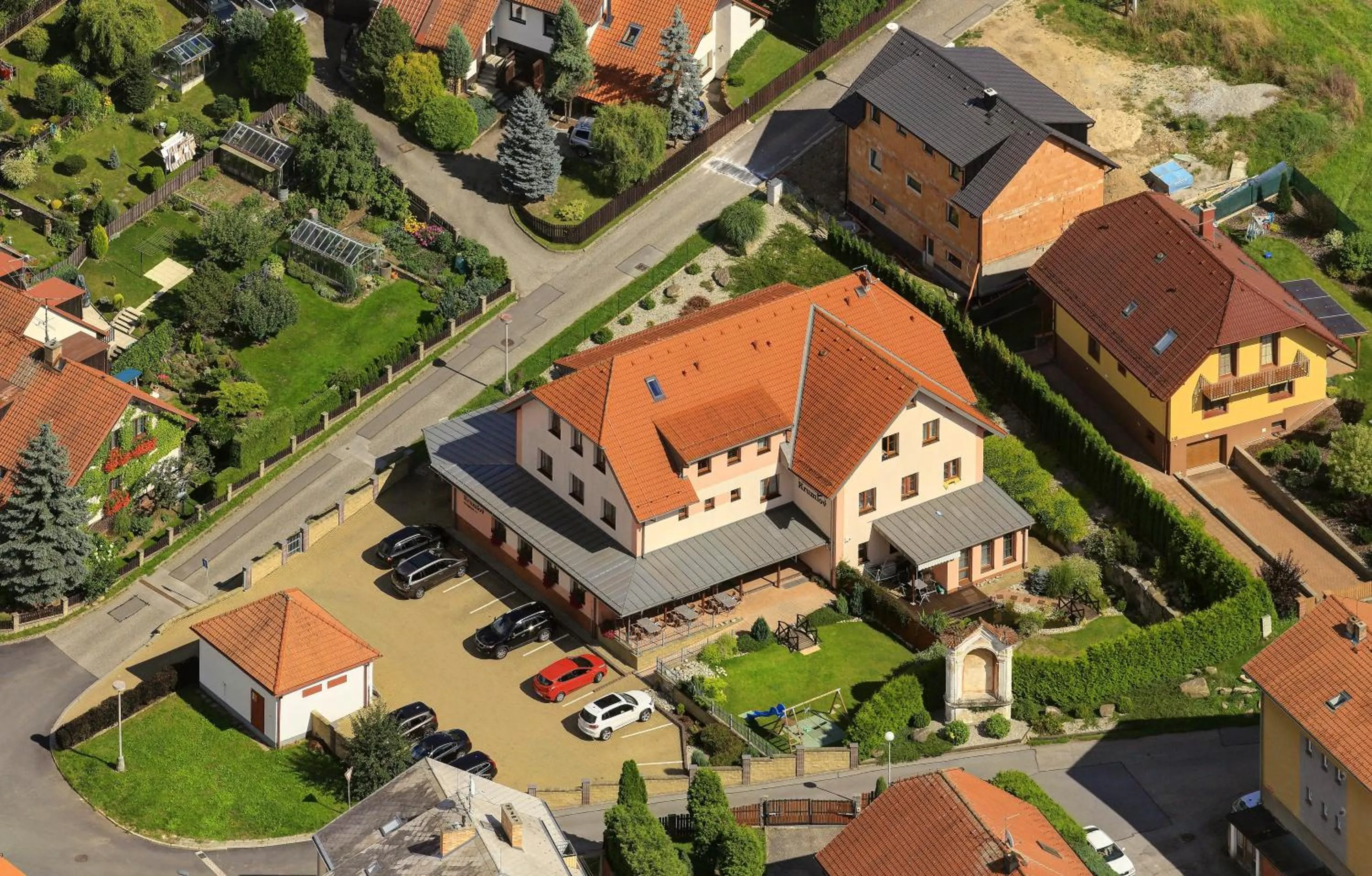 Bird's eye view in Penzion Krumlov - Massage studio