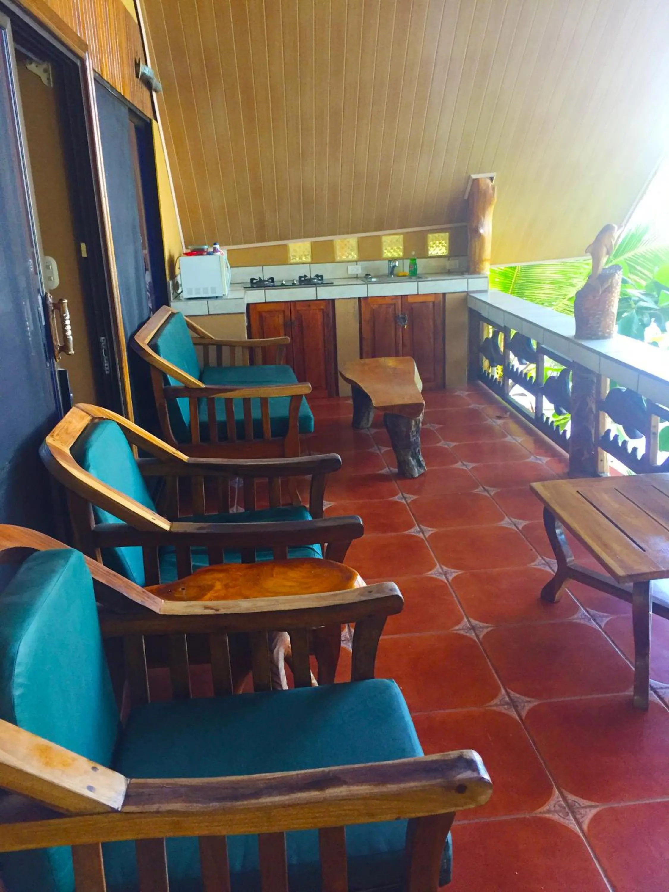 Seating area in Cabinas Jimenez