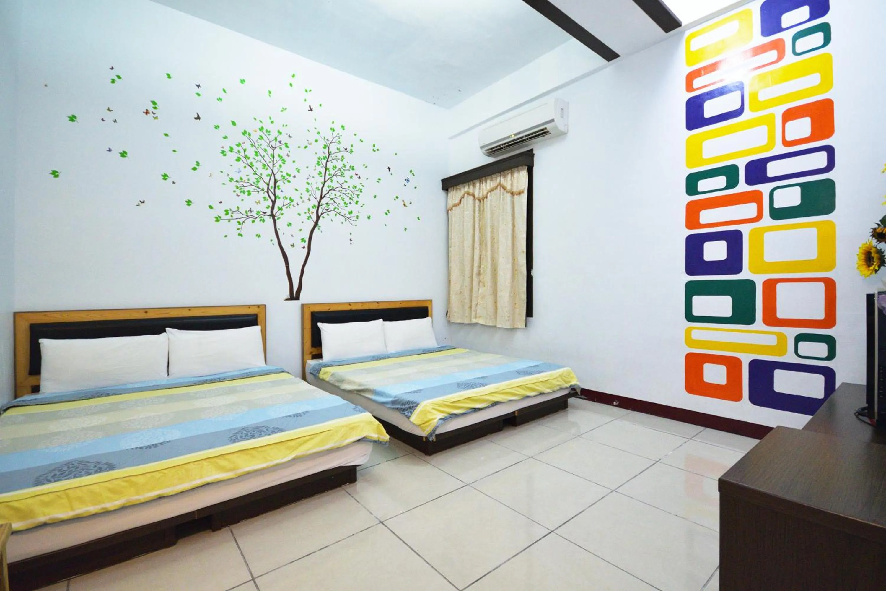 Bed in Luyi Ludao B&B