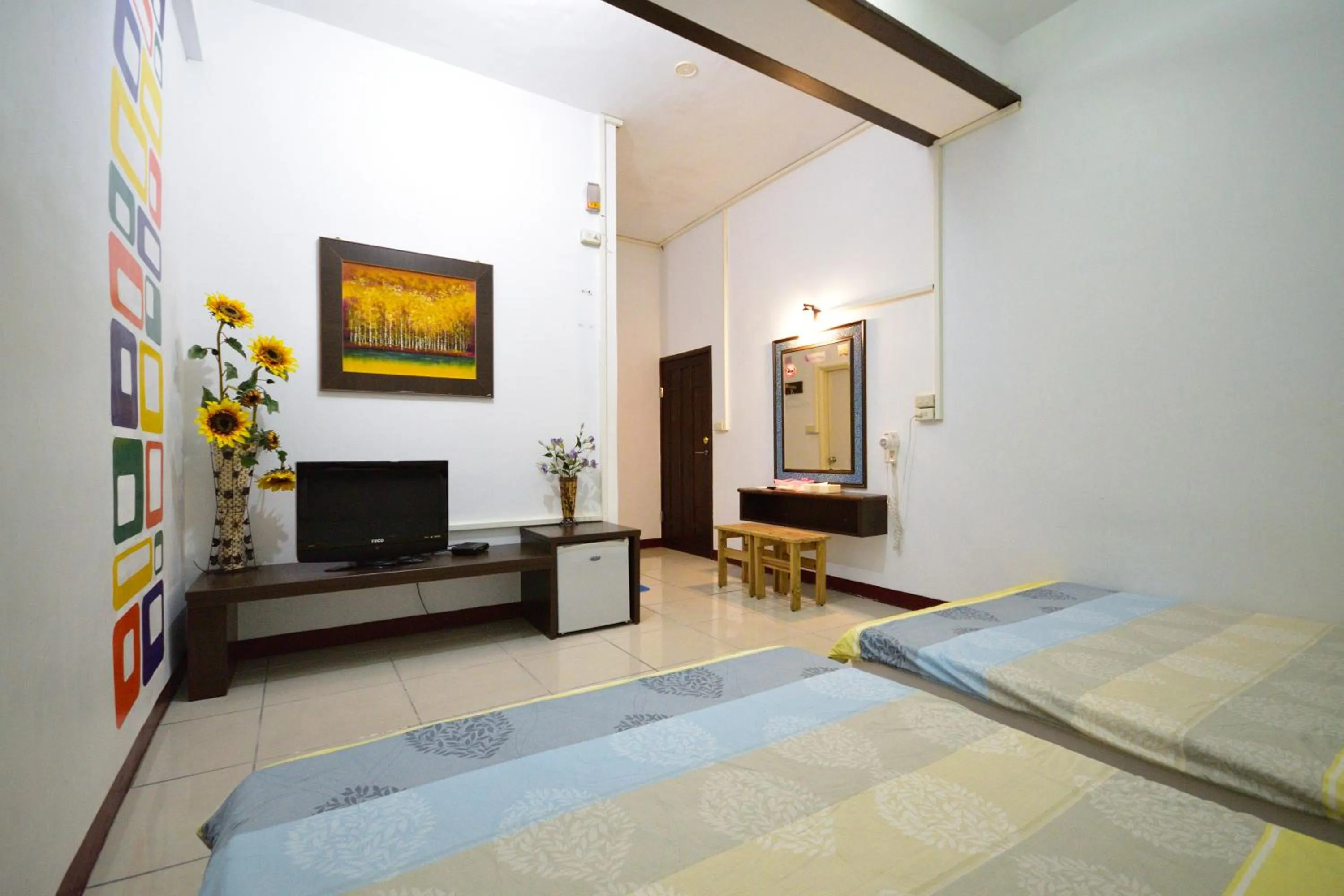 Bed in Luyi Ludao B&B