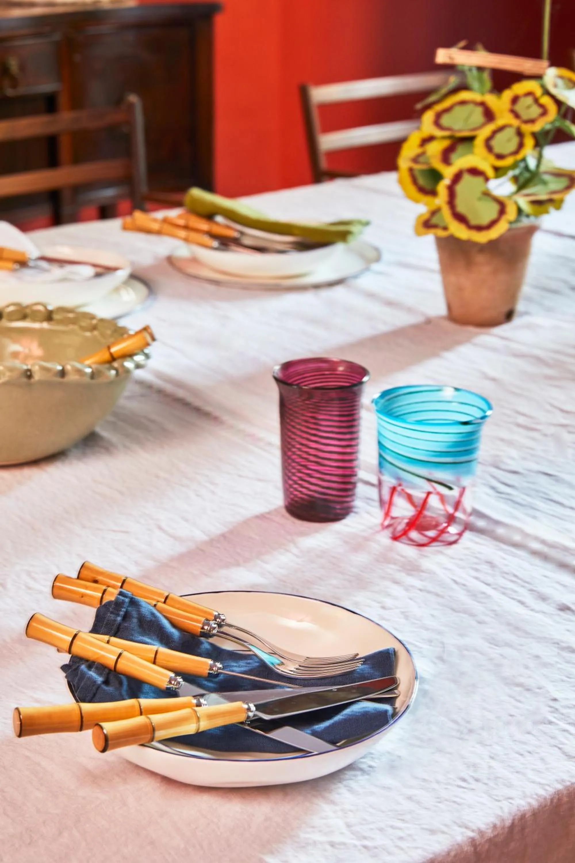 Dining area in Oakley Court
