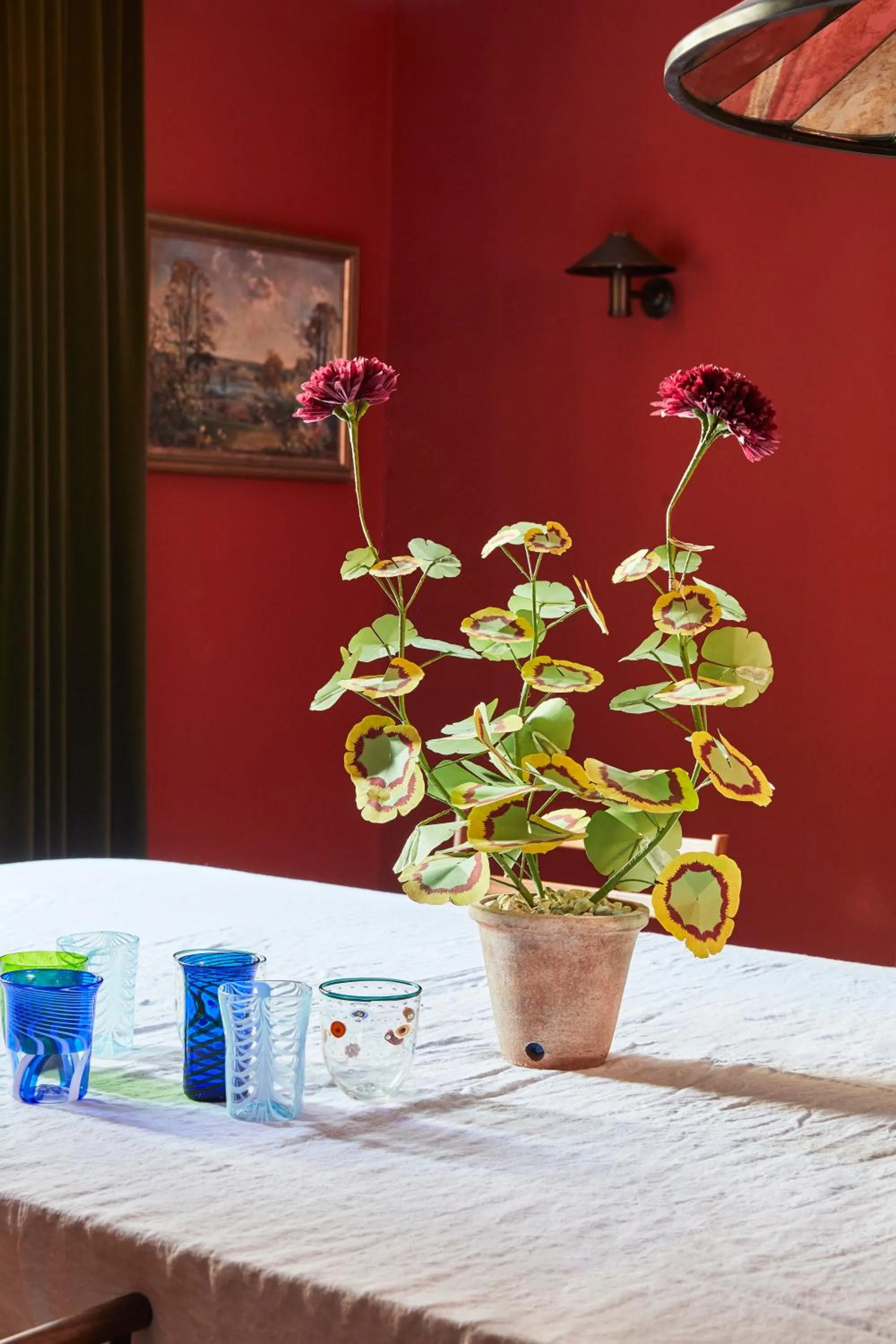 Dining area in Oakley Court