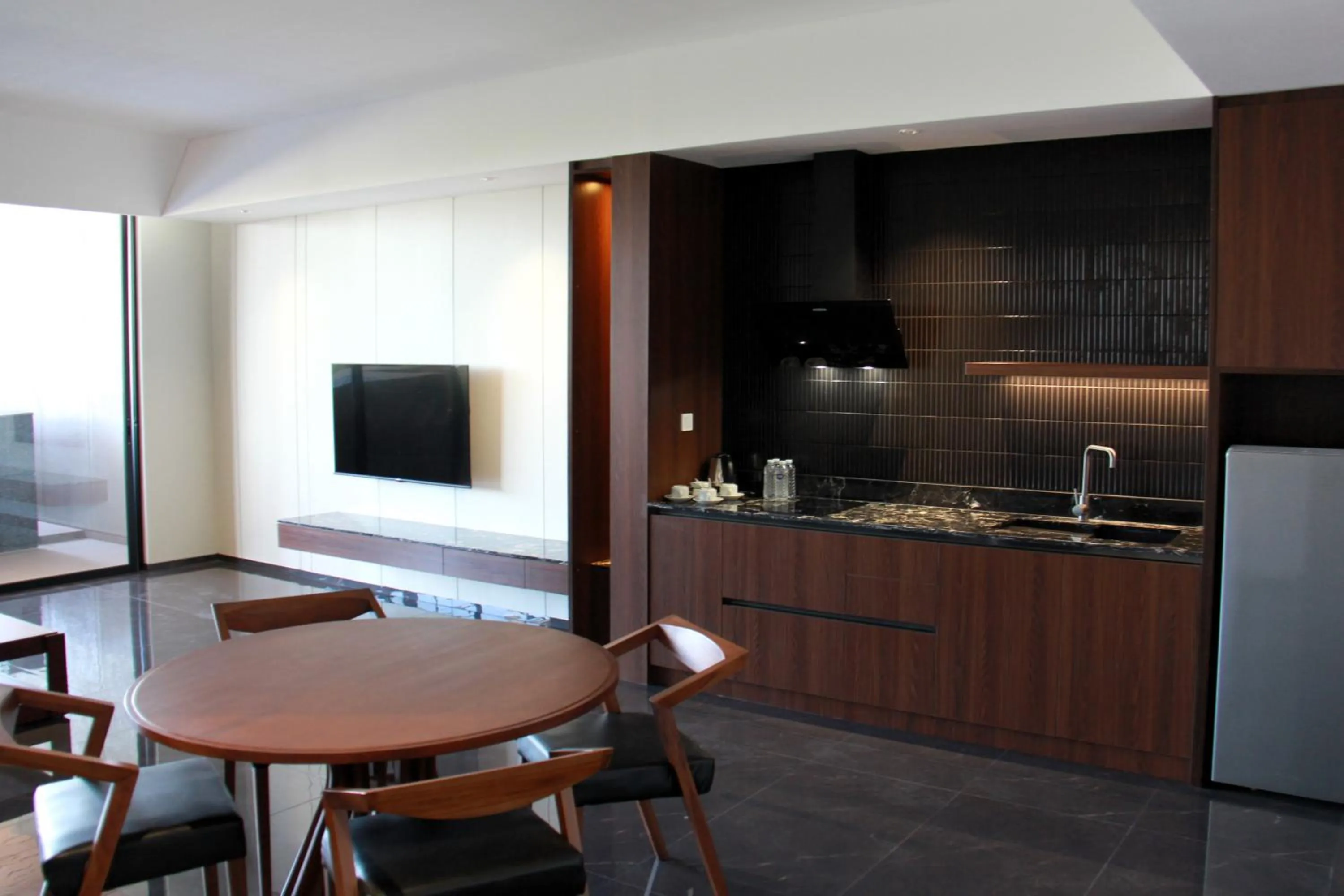 Kitchen or kitchenette in Moscato Hotel