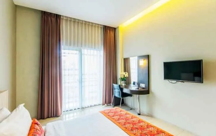 Communal lounge/ TV room, Bed in Moscato Hotel