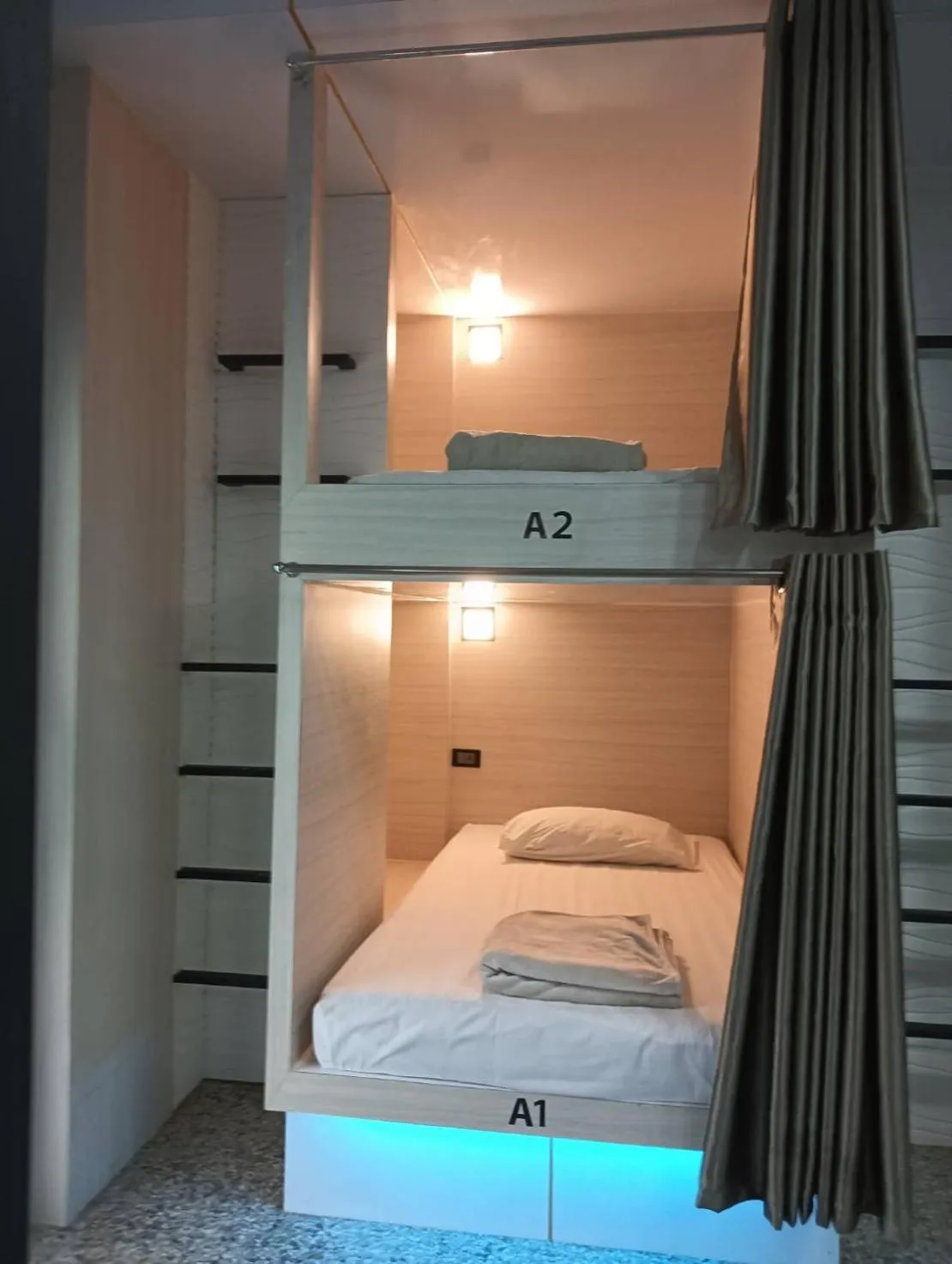 Bed in White Jail at Koh Tao Hostel