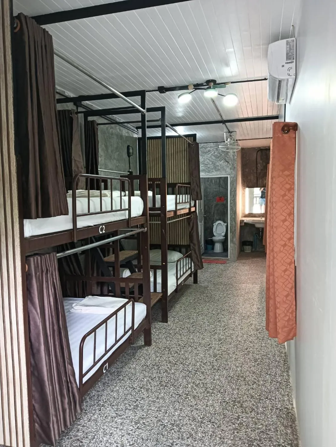 Bed in White Jail at Koh Tao Hostel