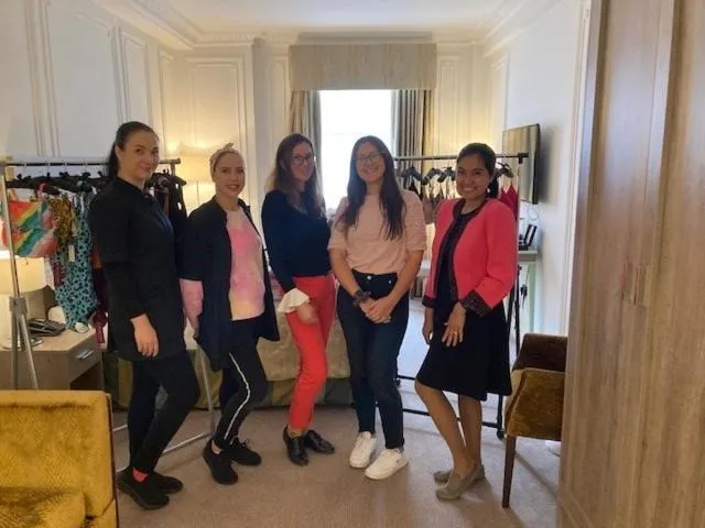 People in Astor Court Hotel