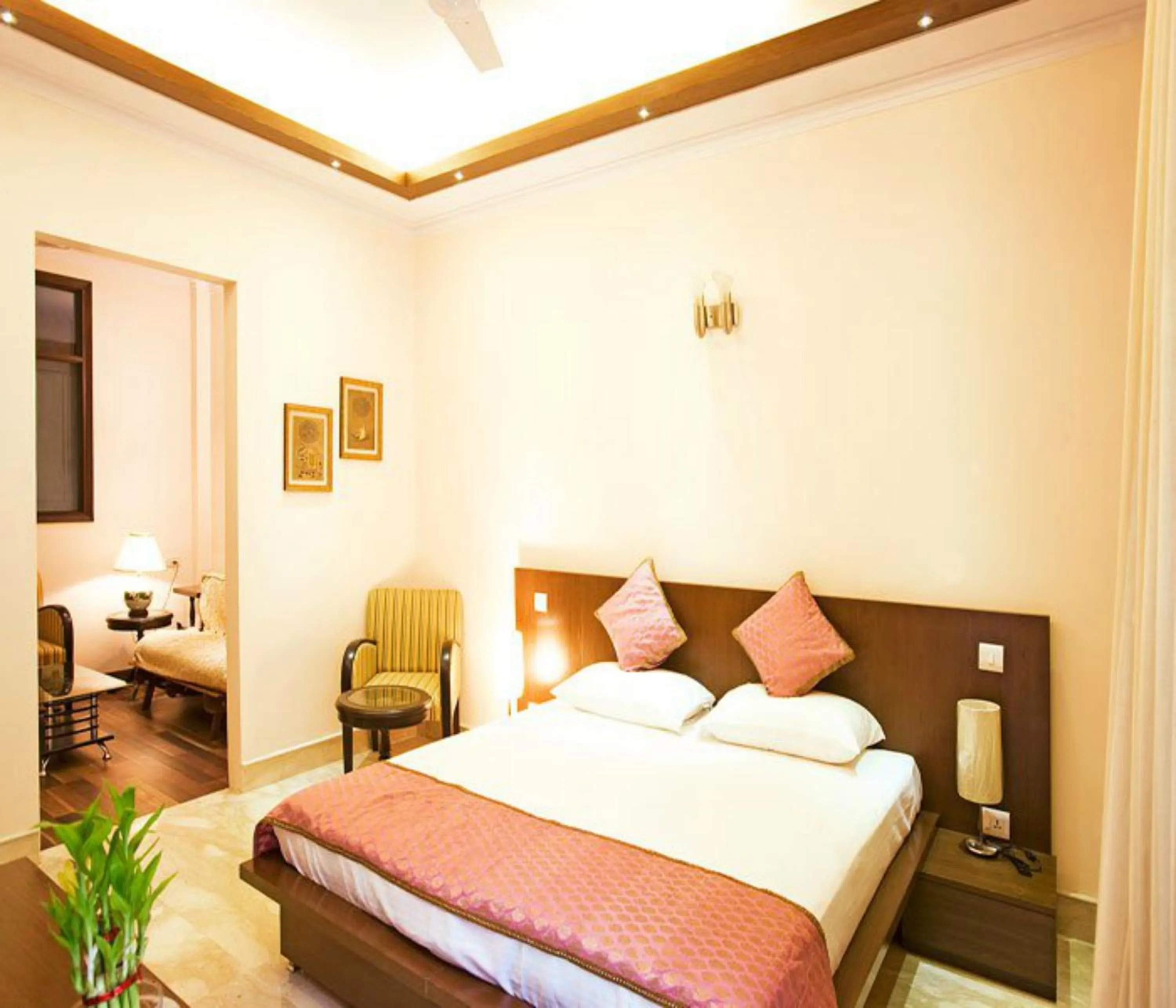 Bed in Evergreen Suites