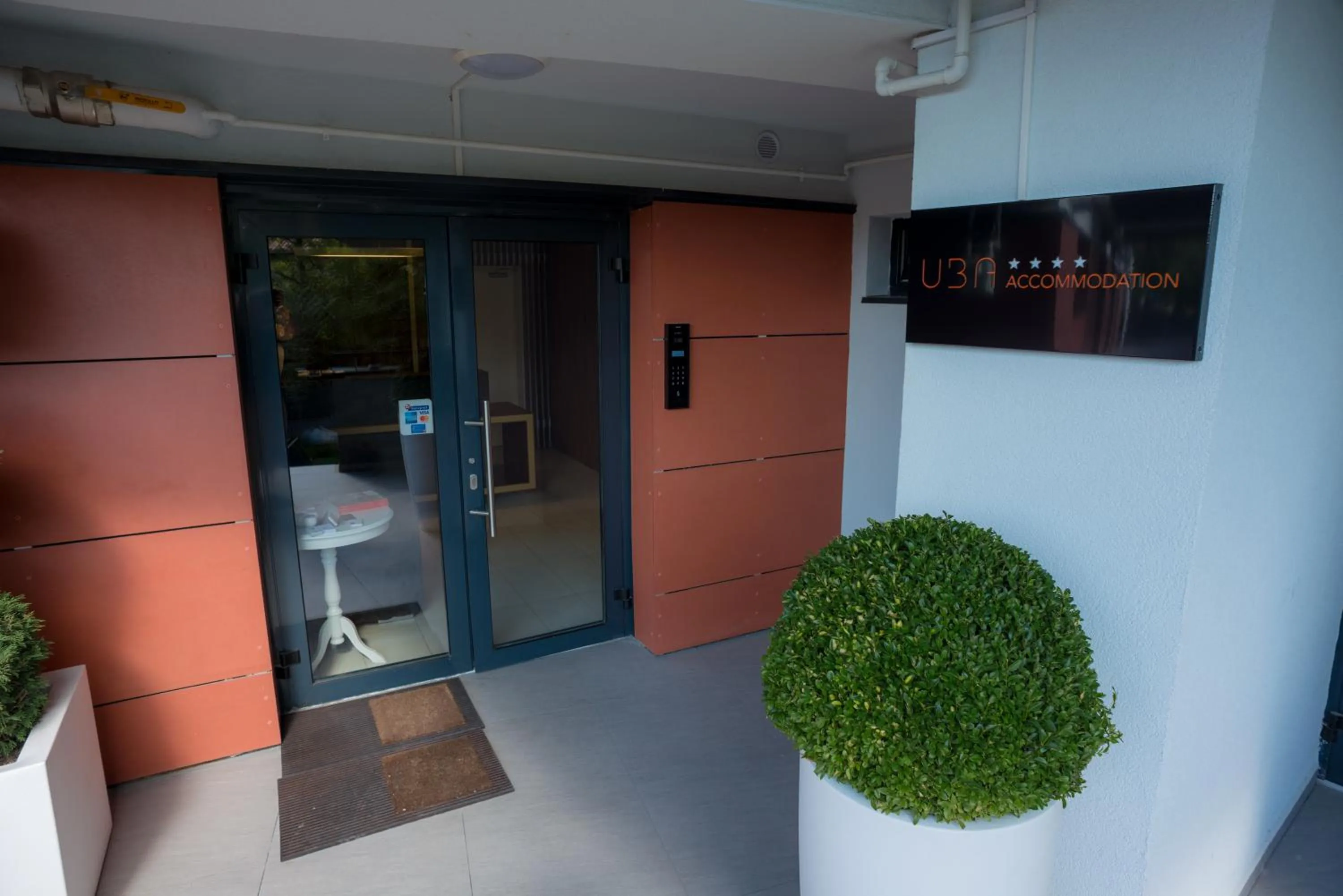 Facade/entrance in UBA Accommodation Aparthotel