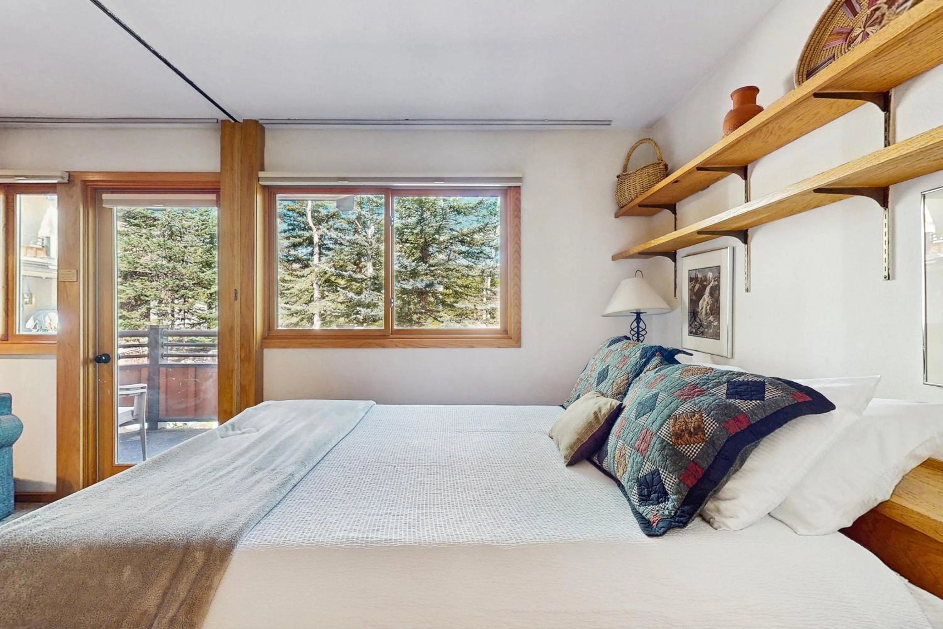 Bed in Cozy Slopeside Condo