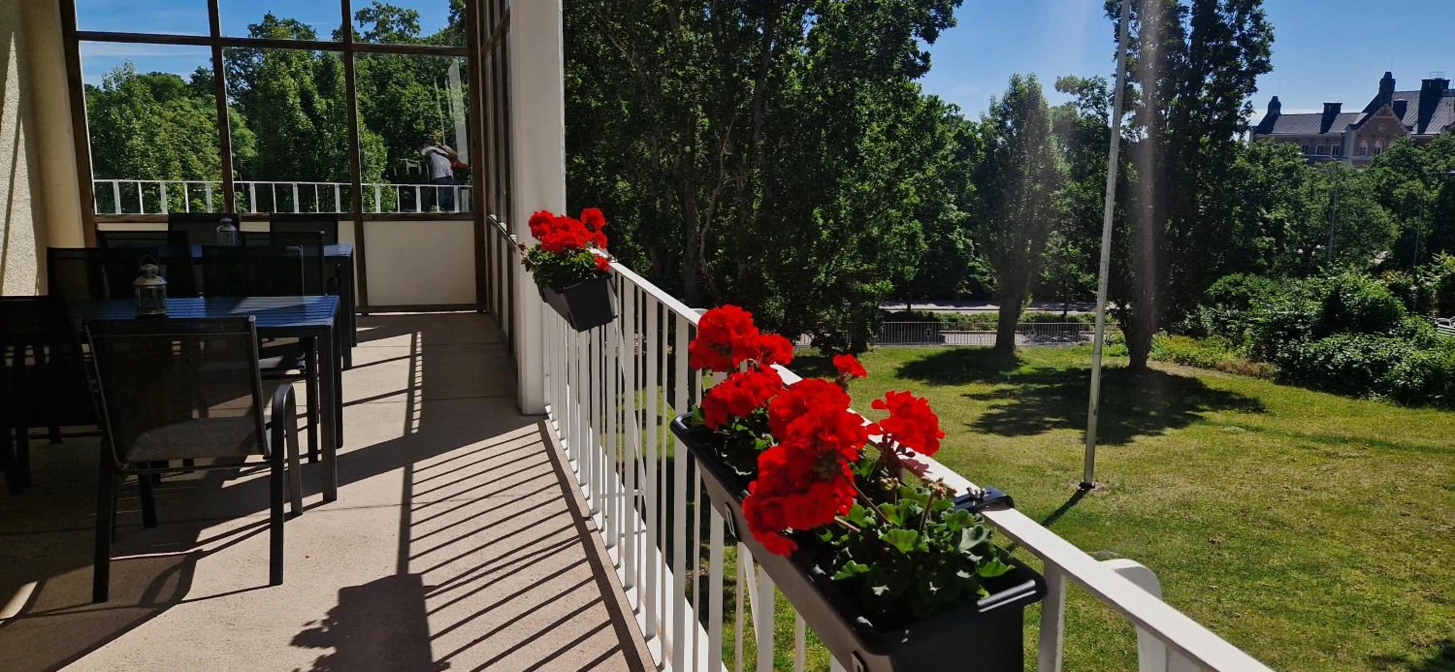 Balcony/Terrace in Hotel New Bed