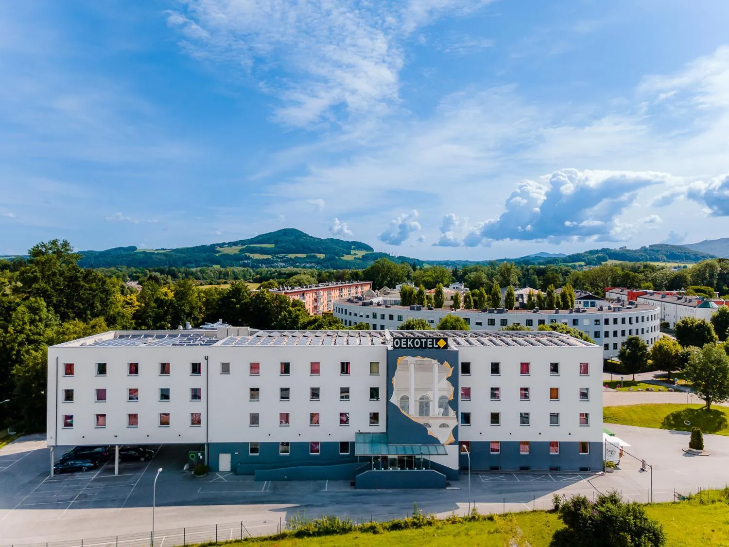 Property building in OEKOTEL Salzburg Messe