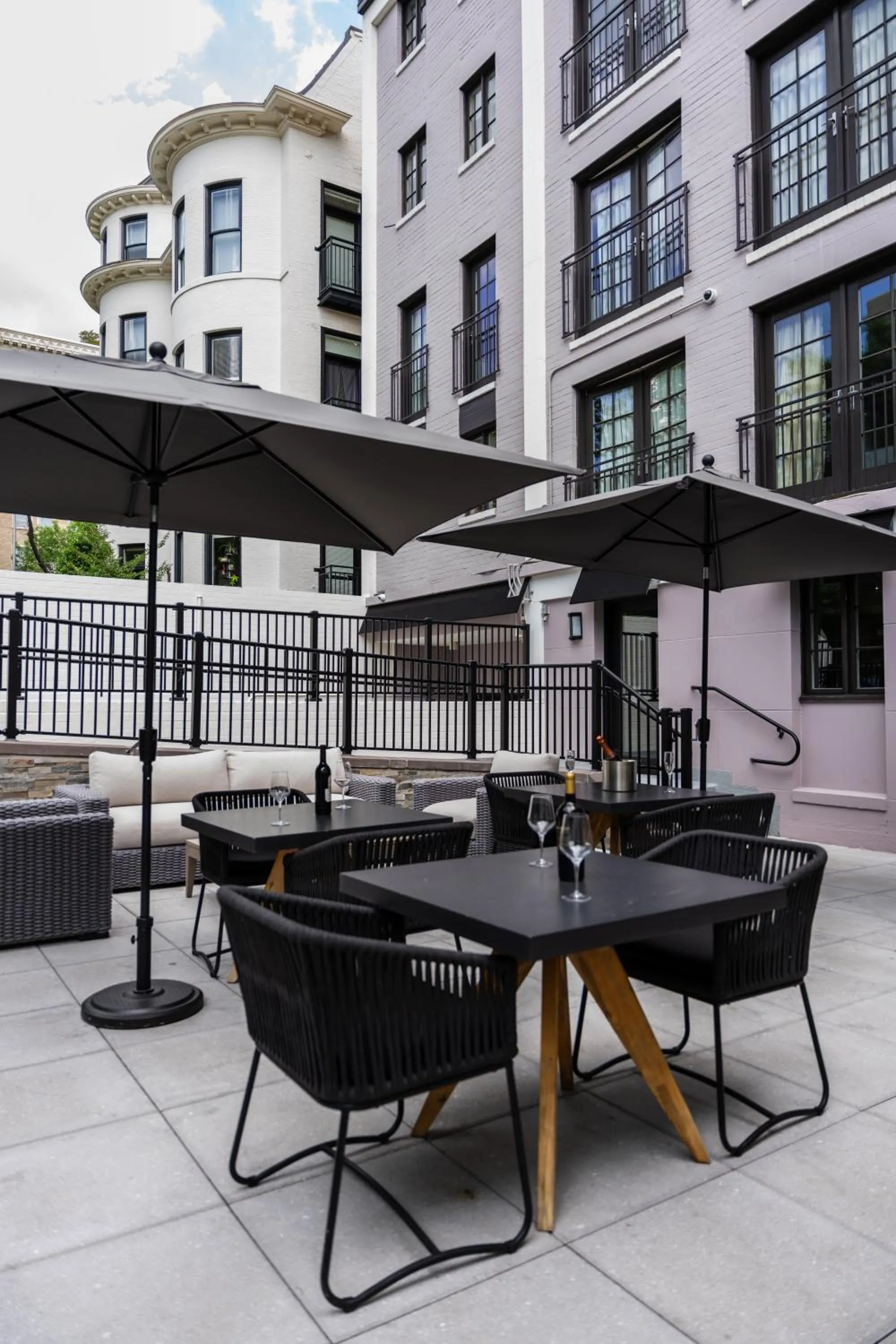 Patio in The Normandy Hotel
