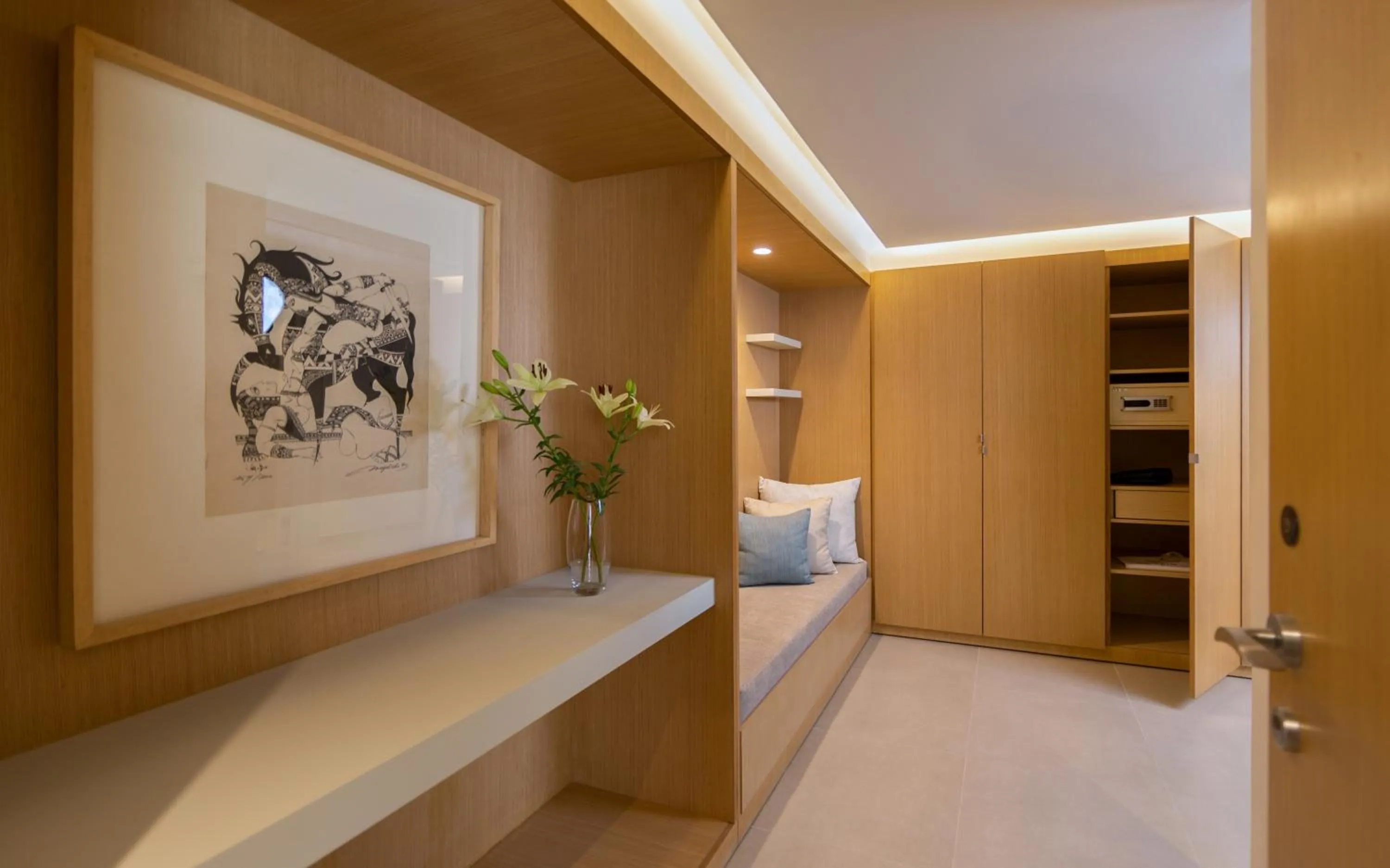 Landmark view, Bed in Royal Azur Thalassa