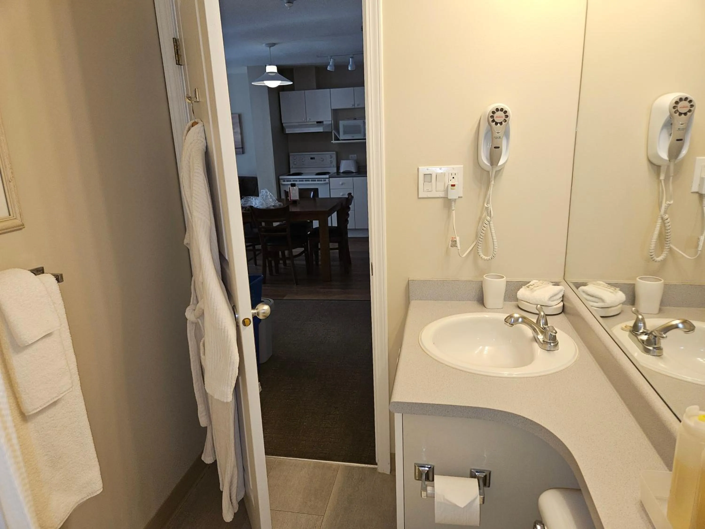 Bathroom in Times Square Suites Hotel