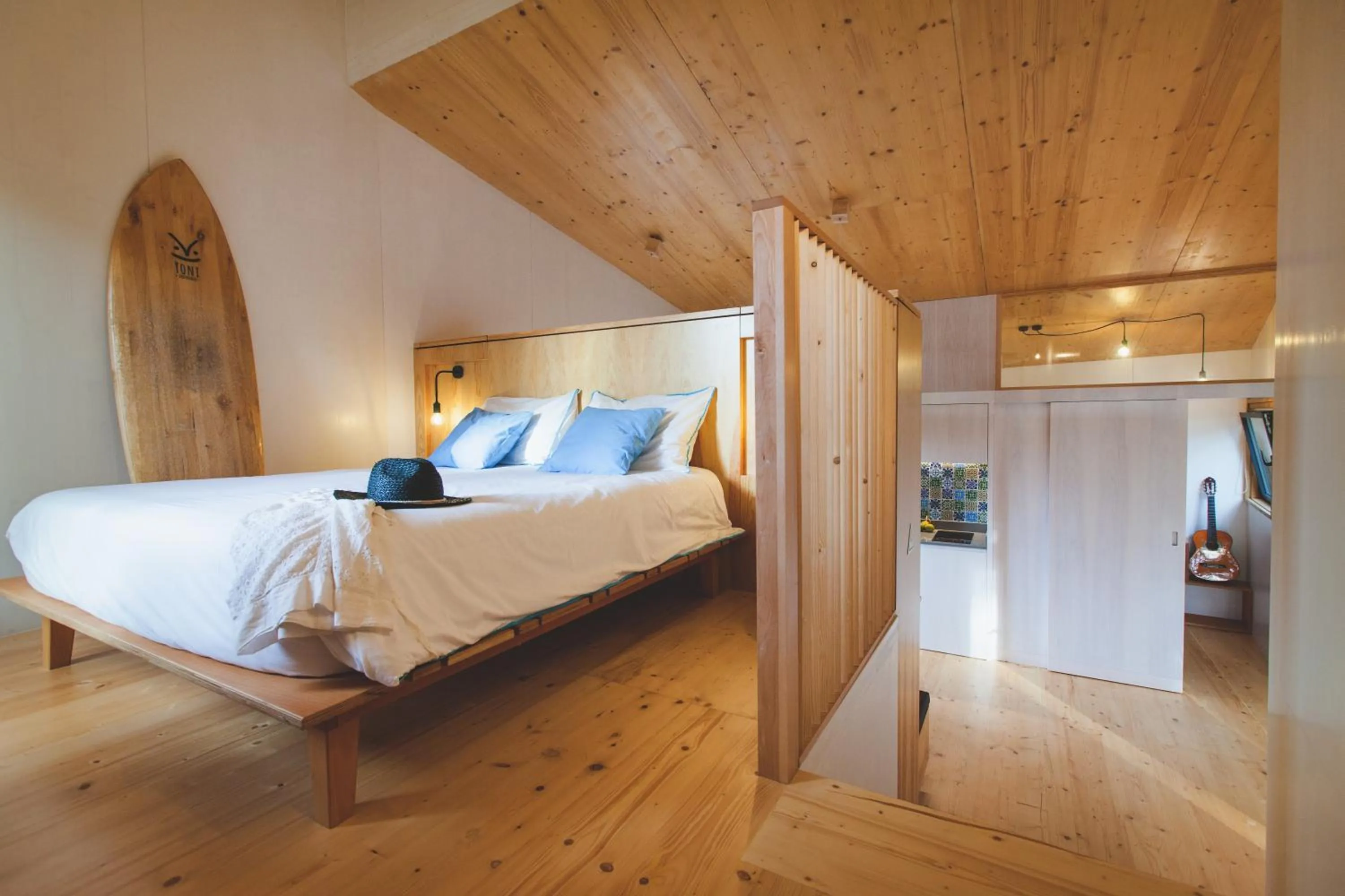 Bed in Bukubaki Eco Surf