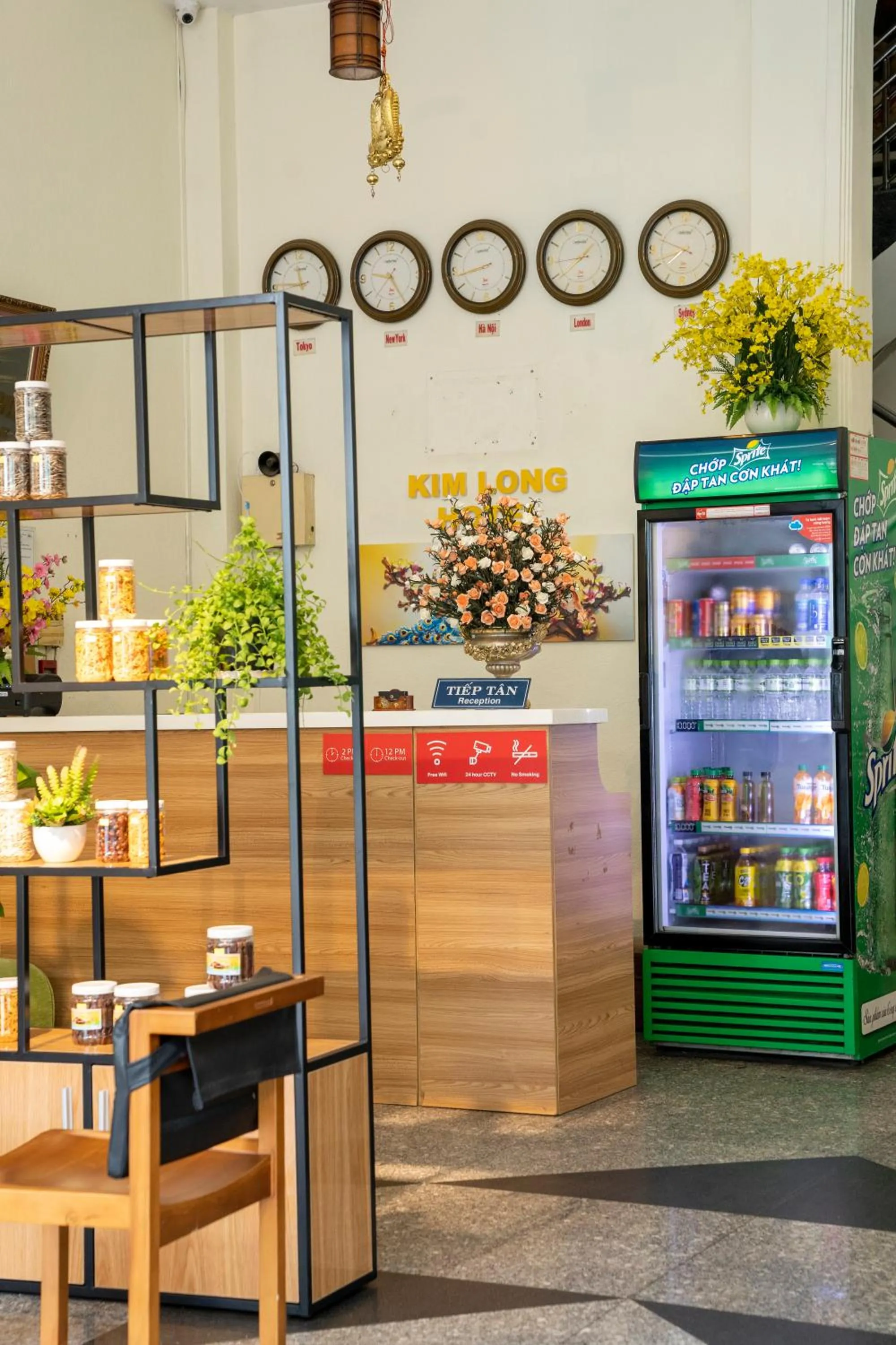 Lobby or reception in Aqua Kim Long Hotel