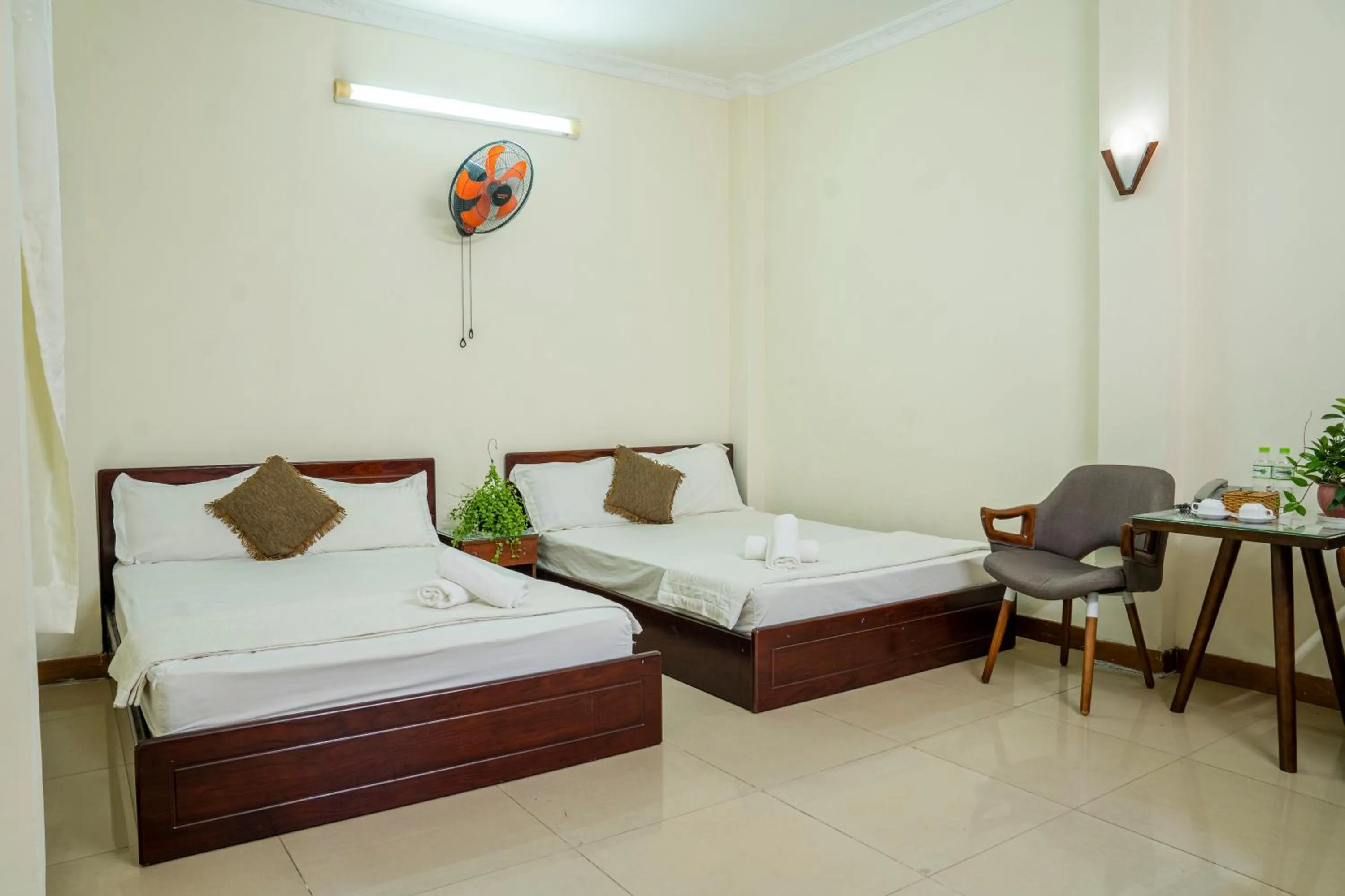 Bed in Aqua Kim Long Hotel