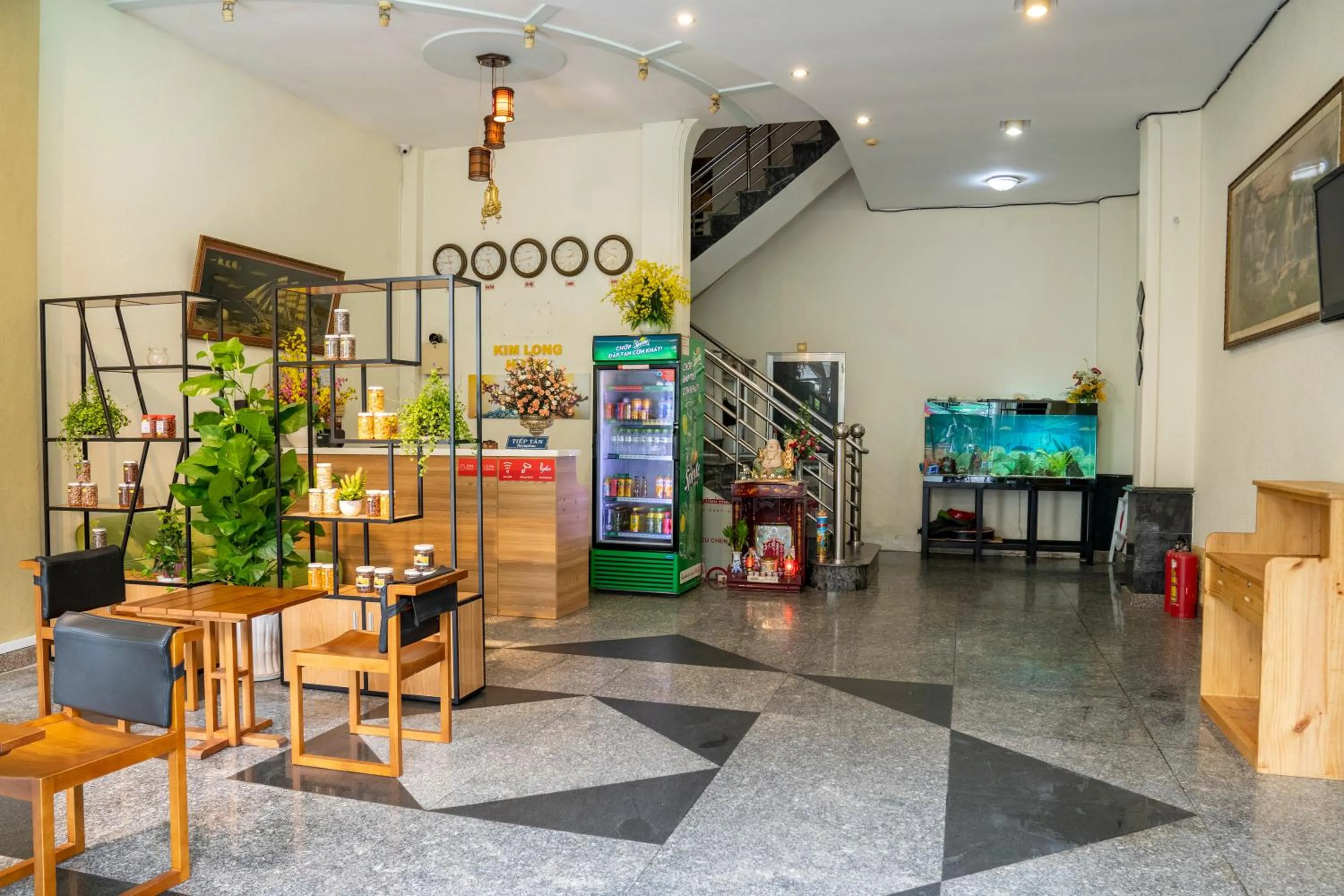 Lobby or reception in Aqua Kim Long Hotel