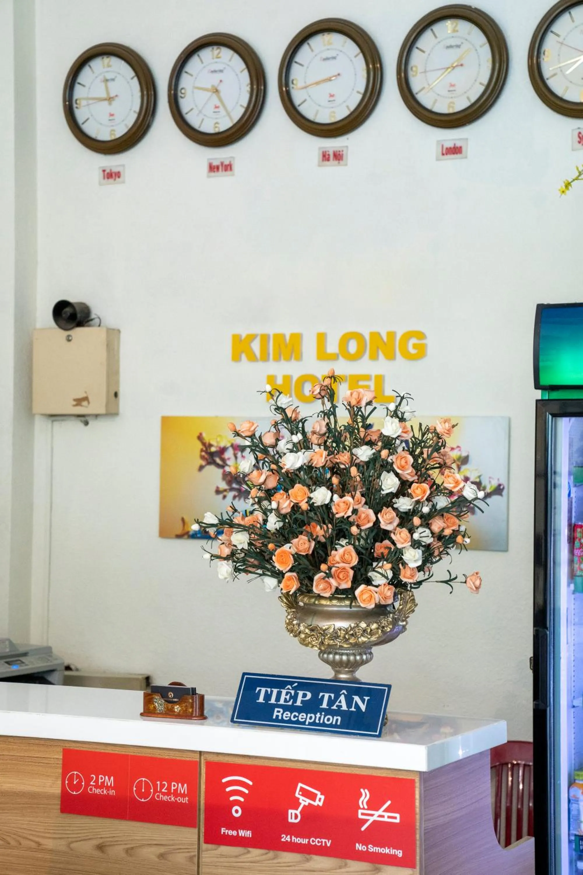 Lobby or reception in Aqua Kim Long Hotel