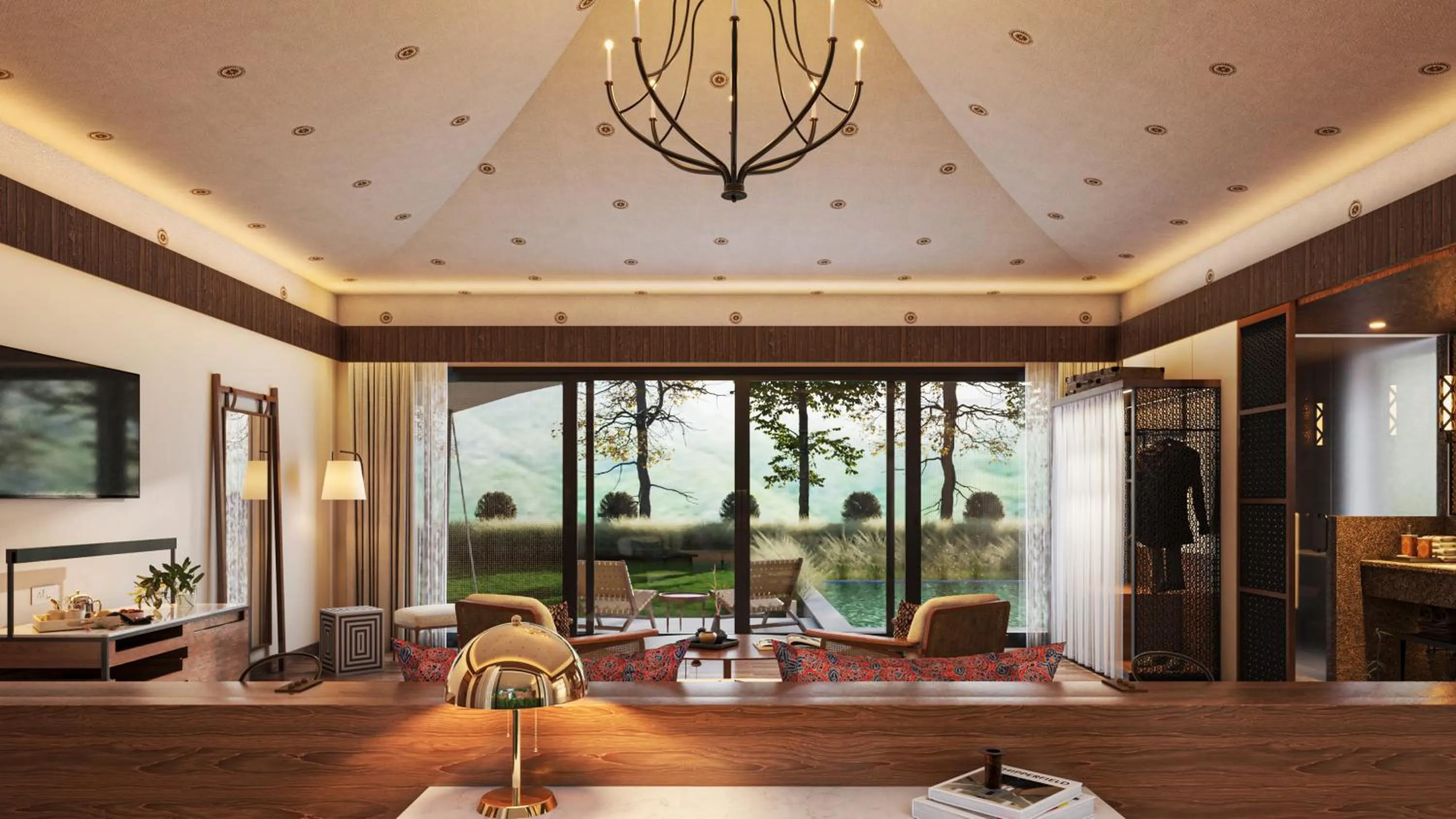 Living room in Alila Fort Bishangarh Jaipur - A Hyatt Brand