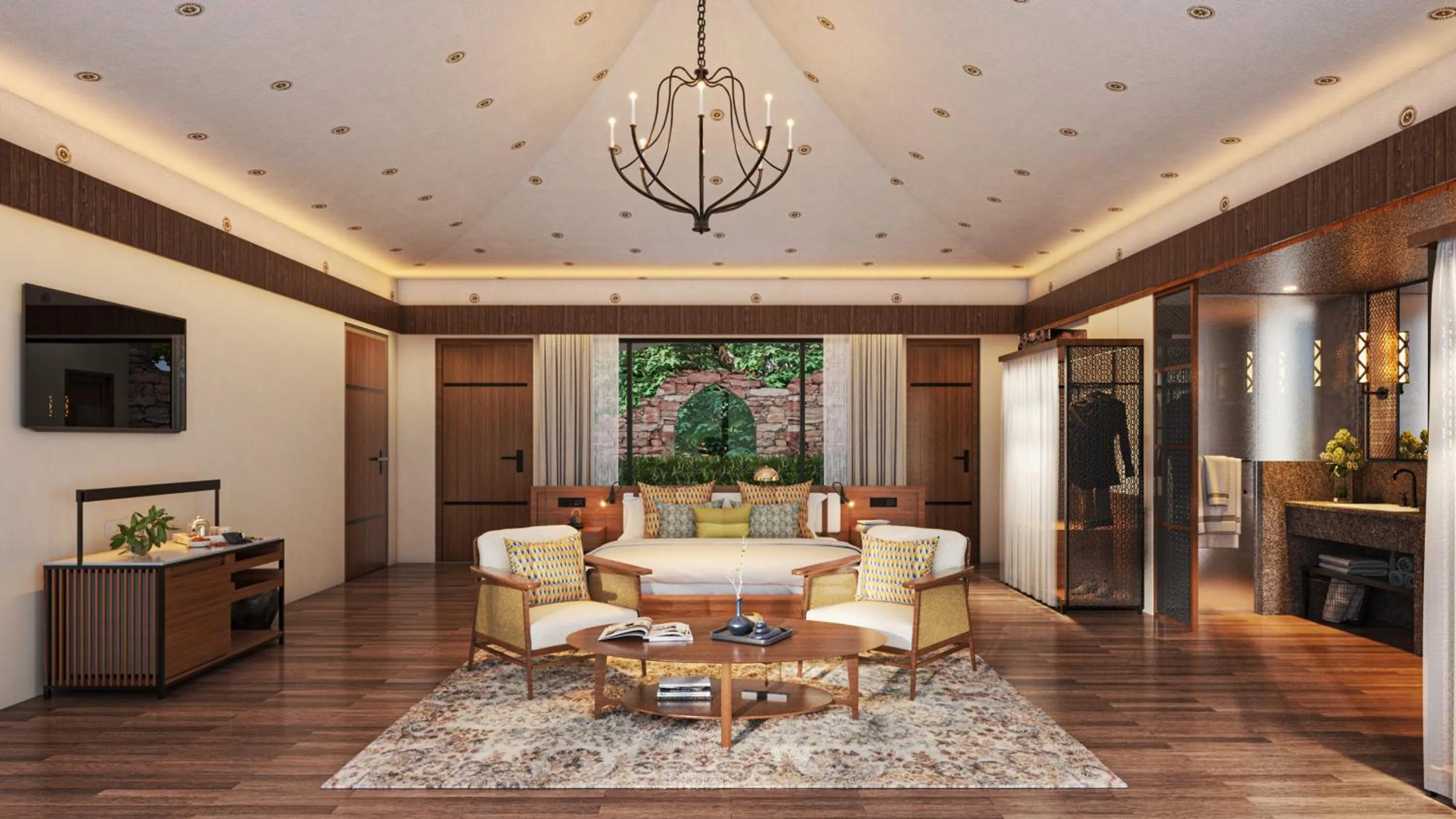 TV and multimedia in Alila Fort Bishangarh Jaipur - A Hyatt Brand