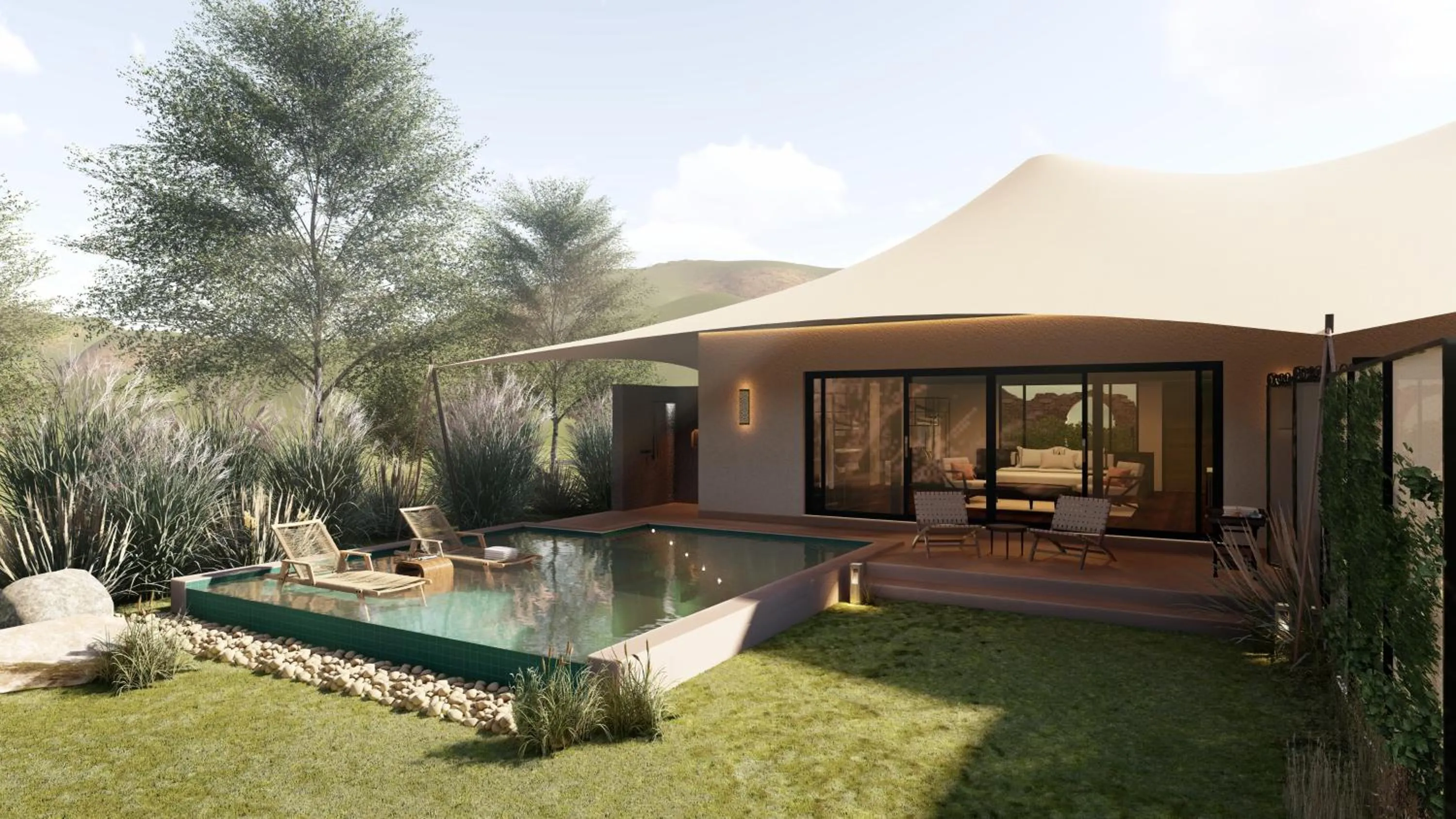 Patio in Alila Fort Bishangarh Jaipur - A Hyatt Brand