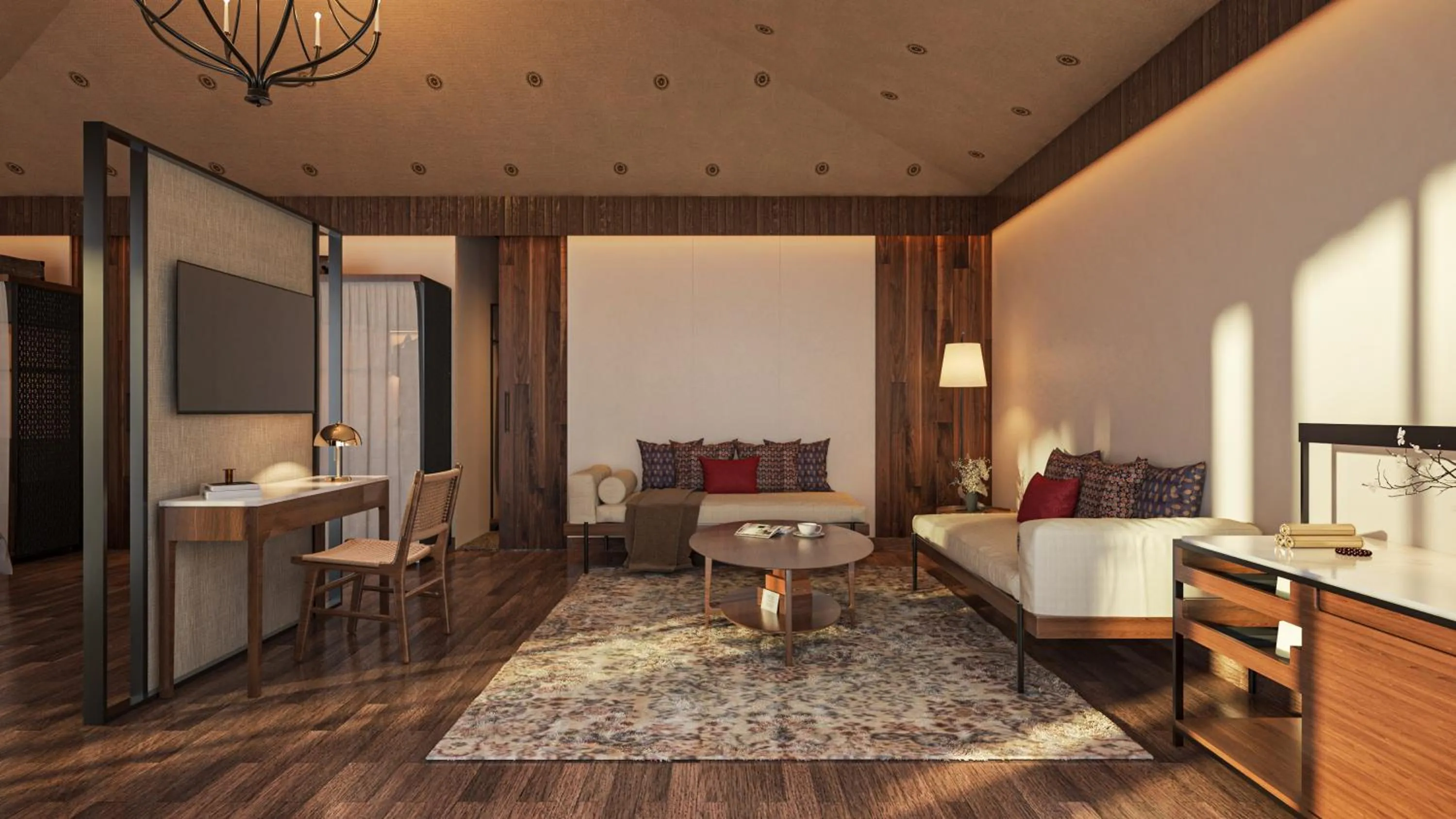 Living room in Alila Fort Bishangarh Jaipur - A Hyatt Brand