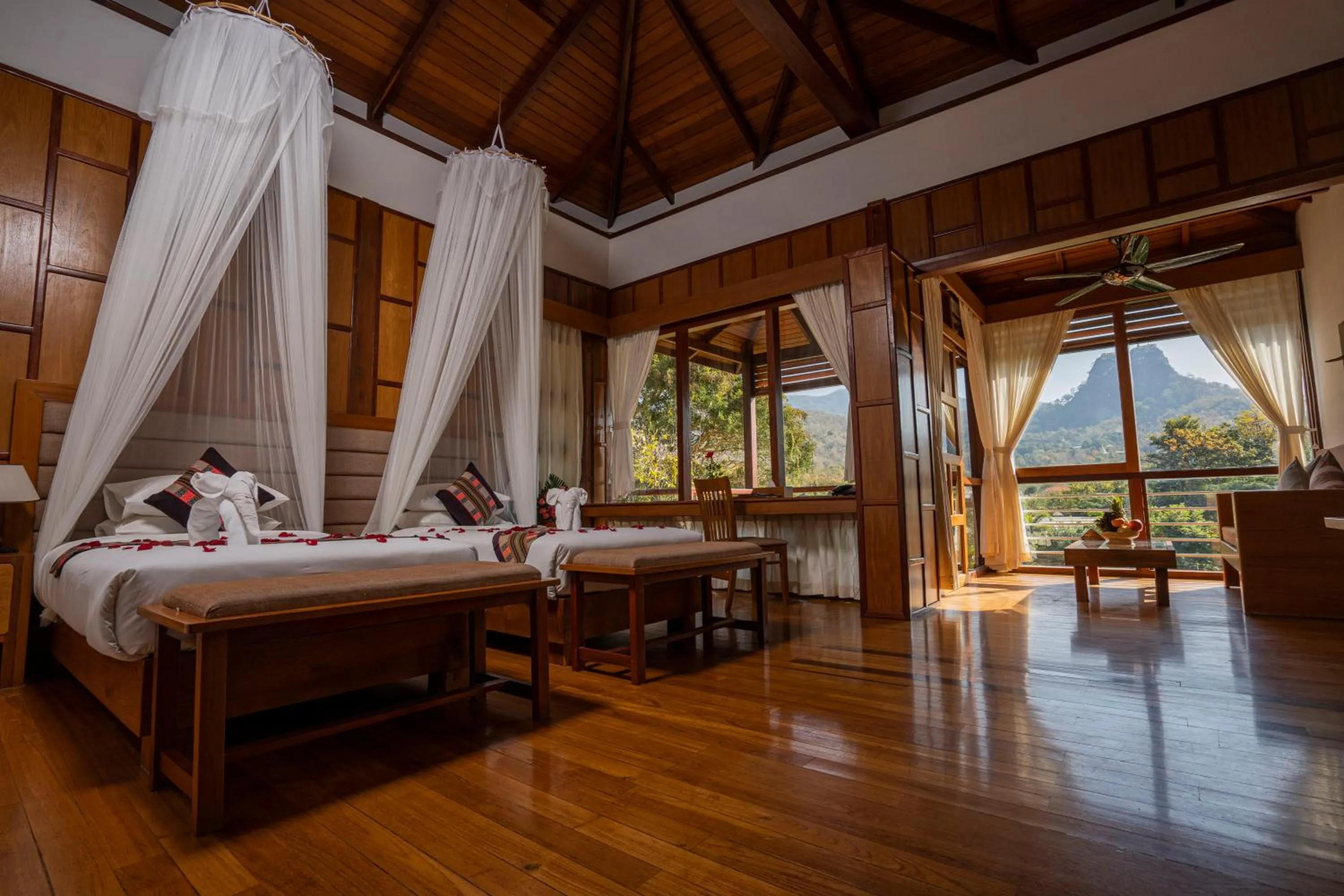 Photo of the whole room, Bed in Popa Garden Resort