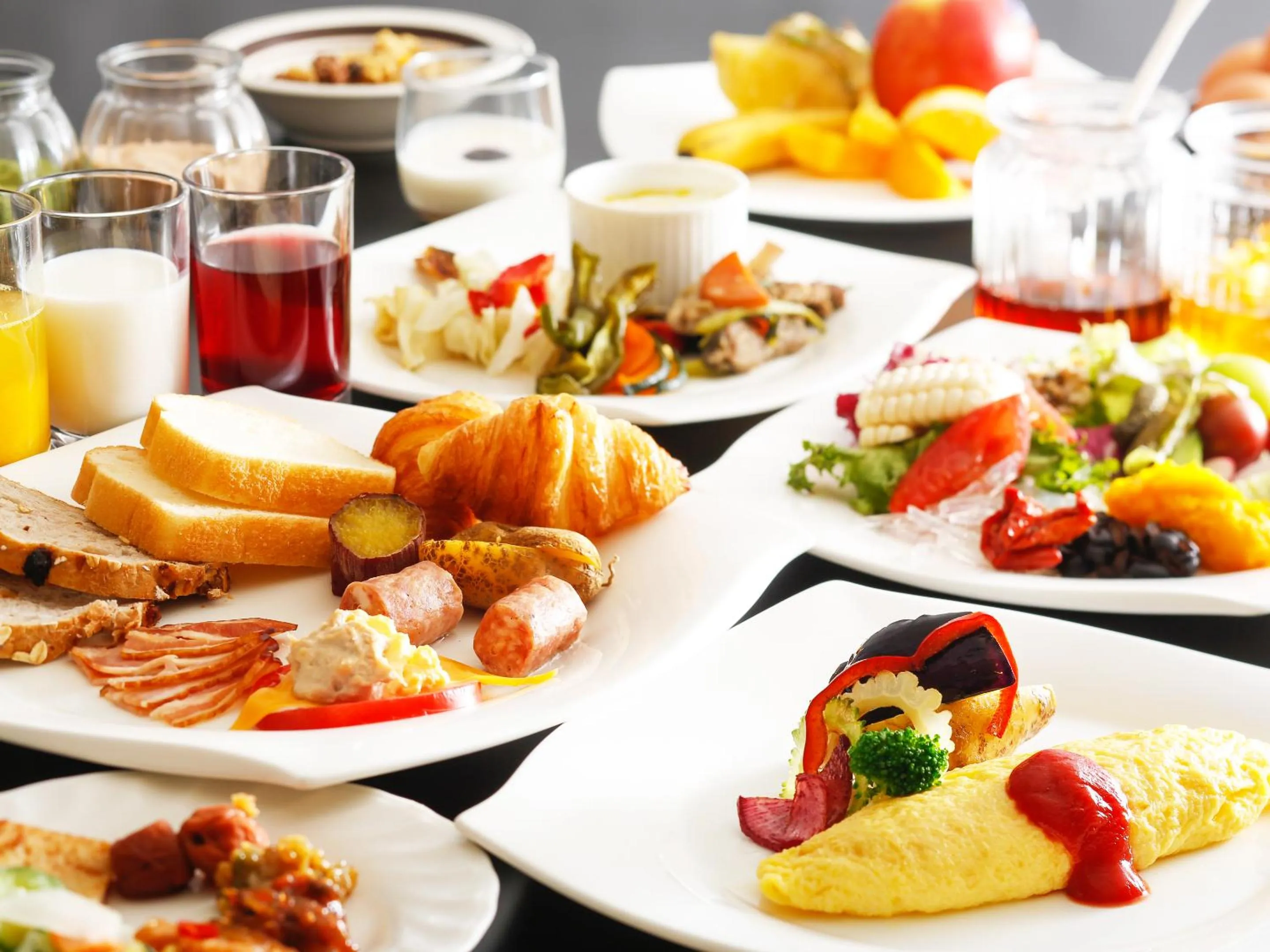 Buffet breakfast in Hotel BELLMARE ホテルベルマーレ