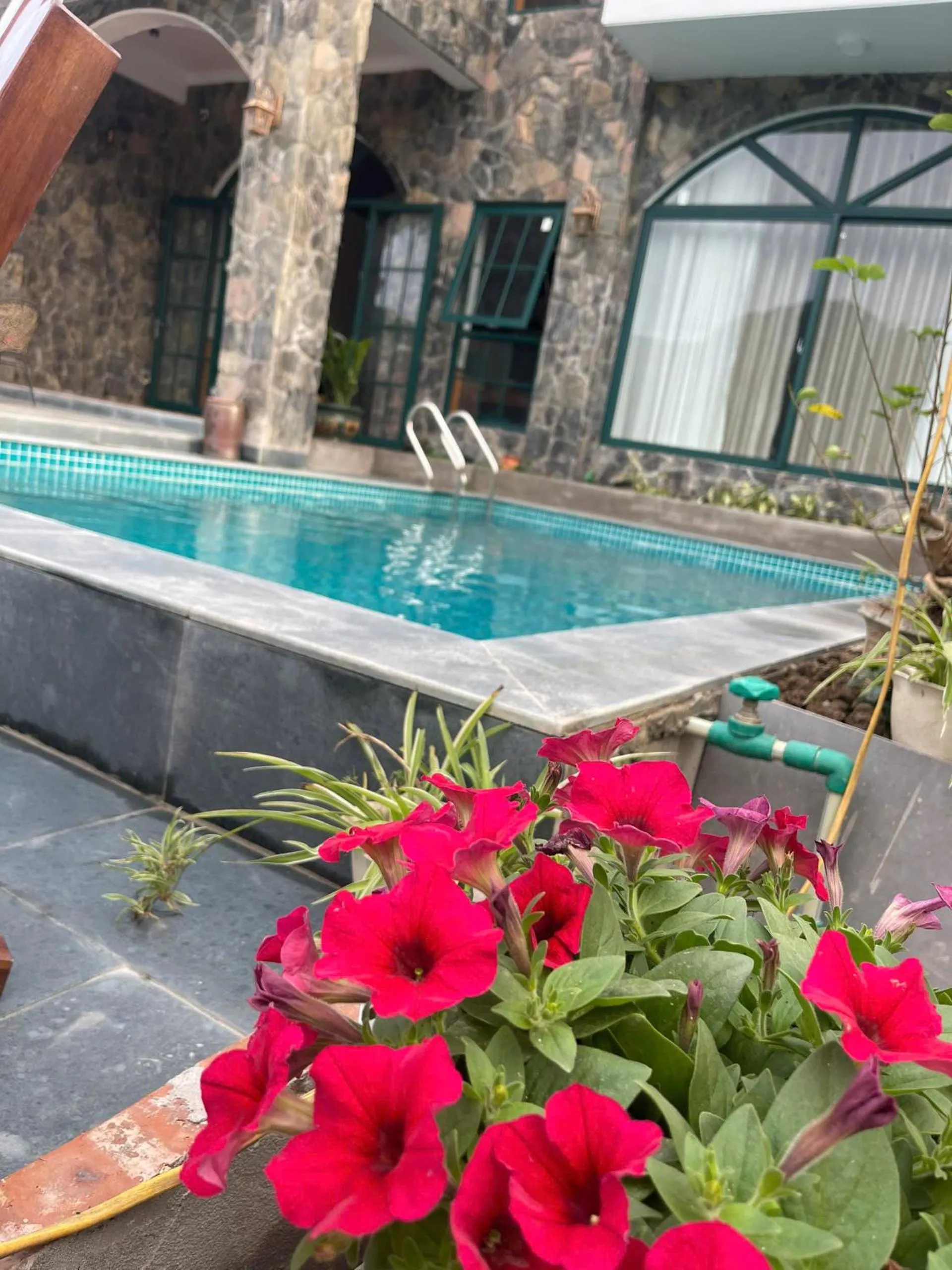 Pool view in Tam Coc Mountain View Homestay