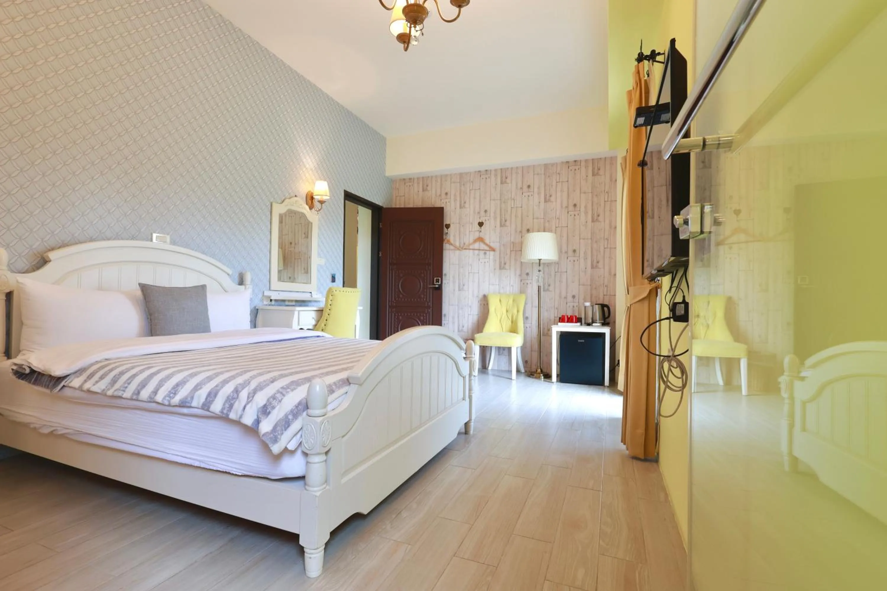 Bed in Taroko Mountain View B&B